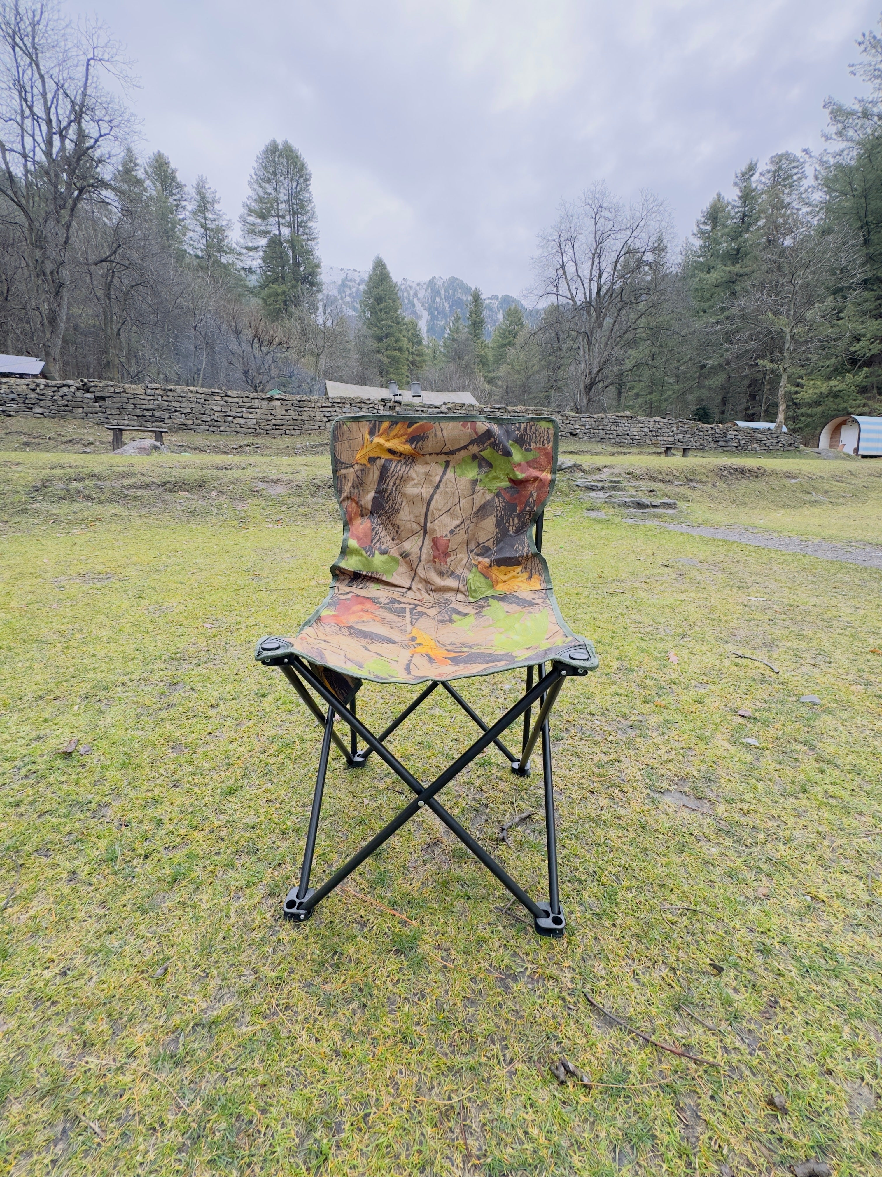 Camouflage Camping Chair Set - Portable Chair Set