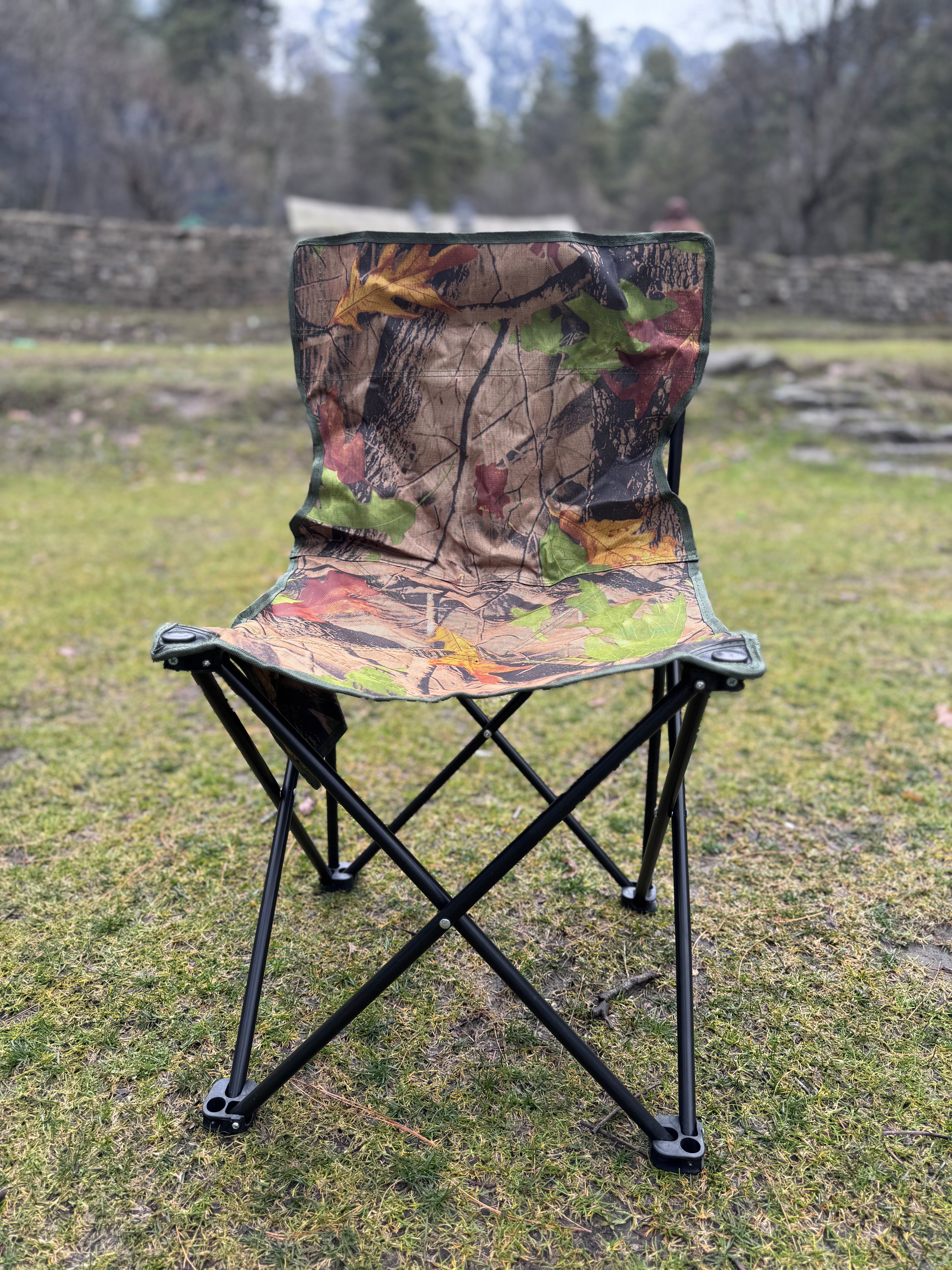Camouflage Camping Chair Set - Portable Chair Set