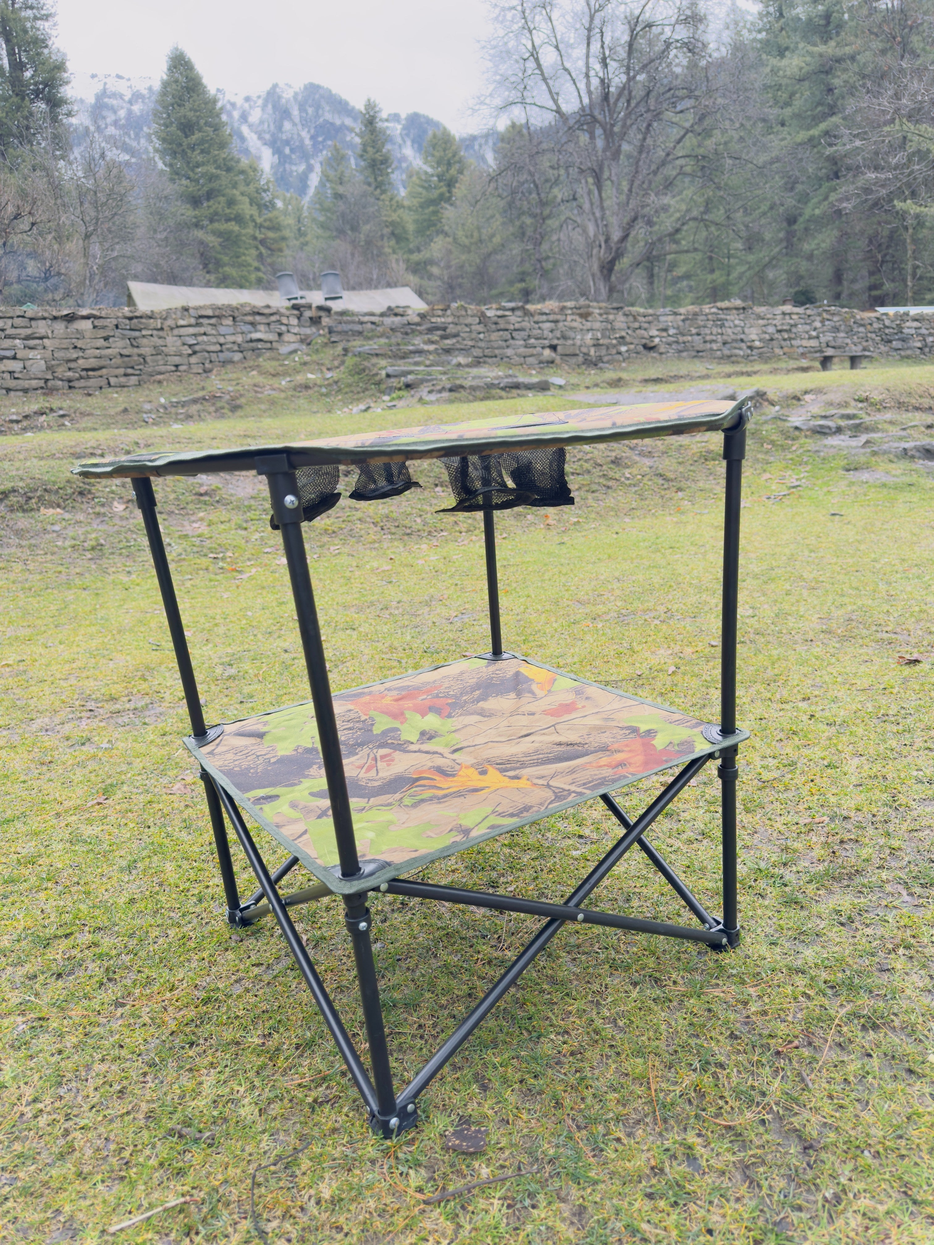 Camouflage Camping Chair Set - Portable Chair Set