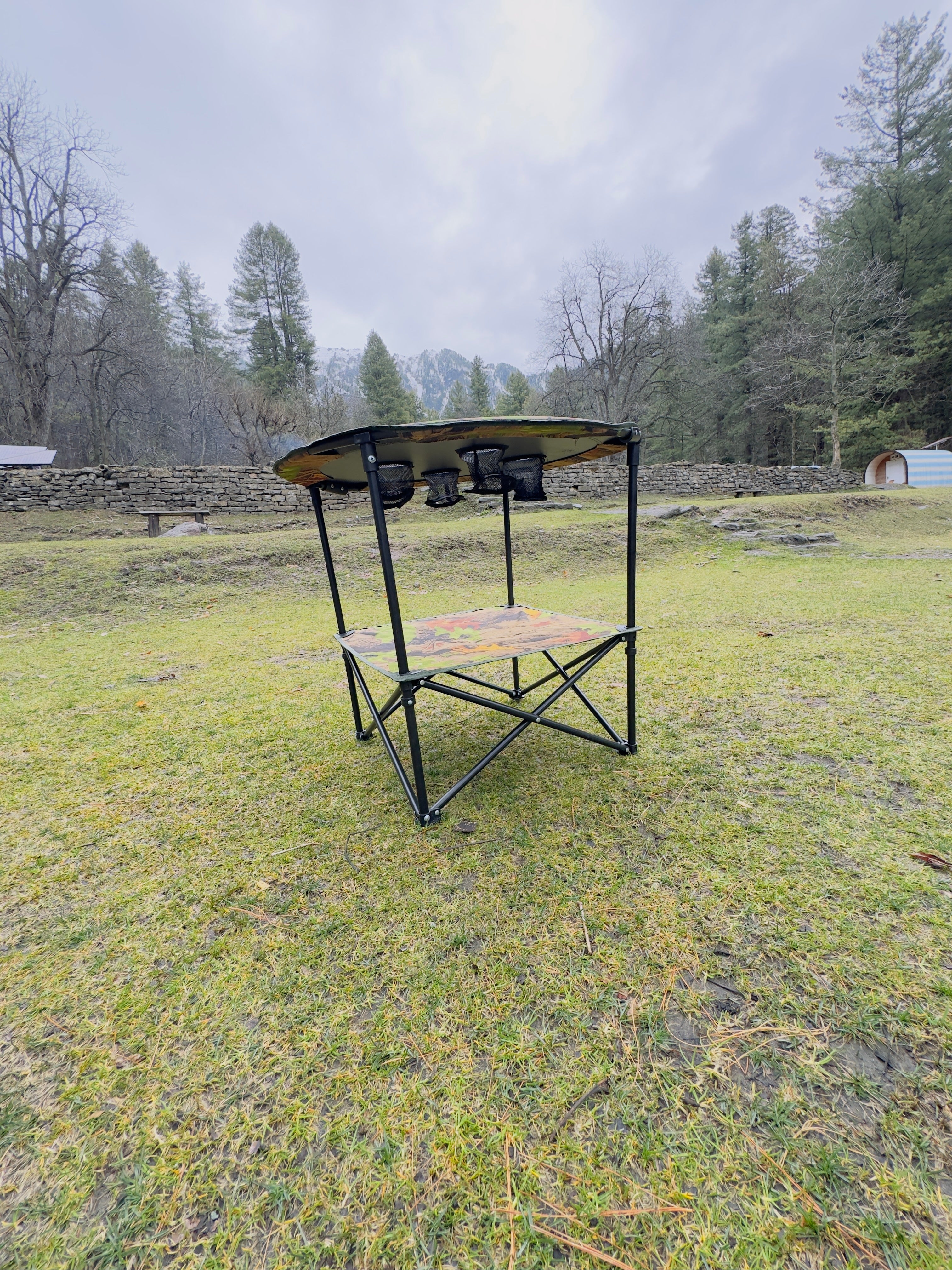 Camouflage Camping Chair Set - Portable Chair Set