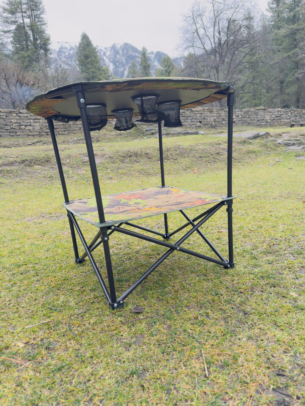 Camouflage Camping Chair Set - Portable Chair Set