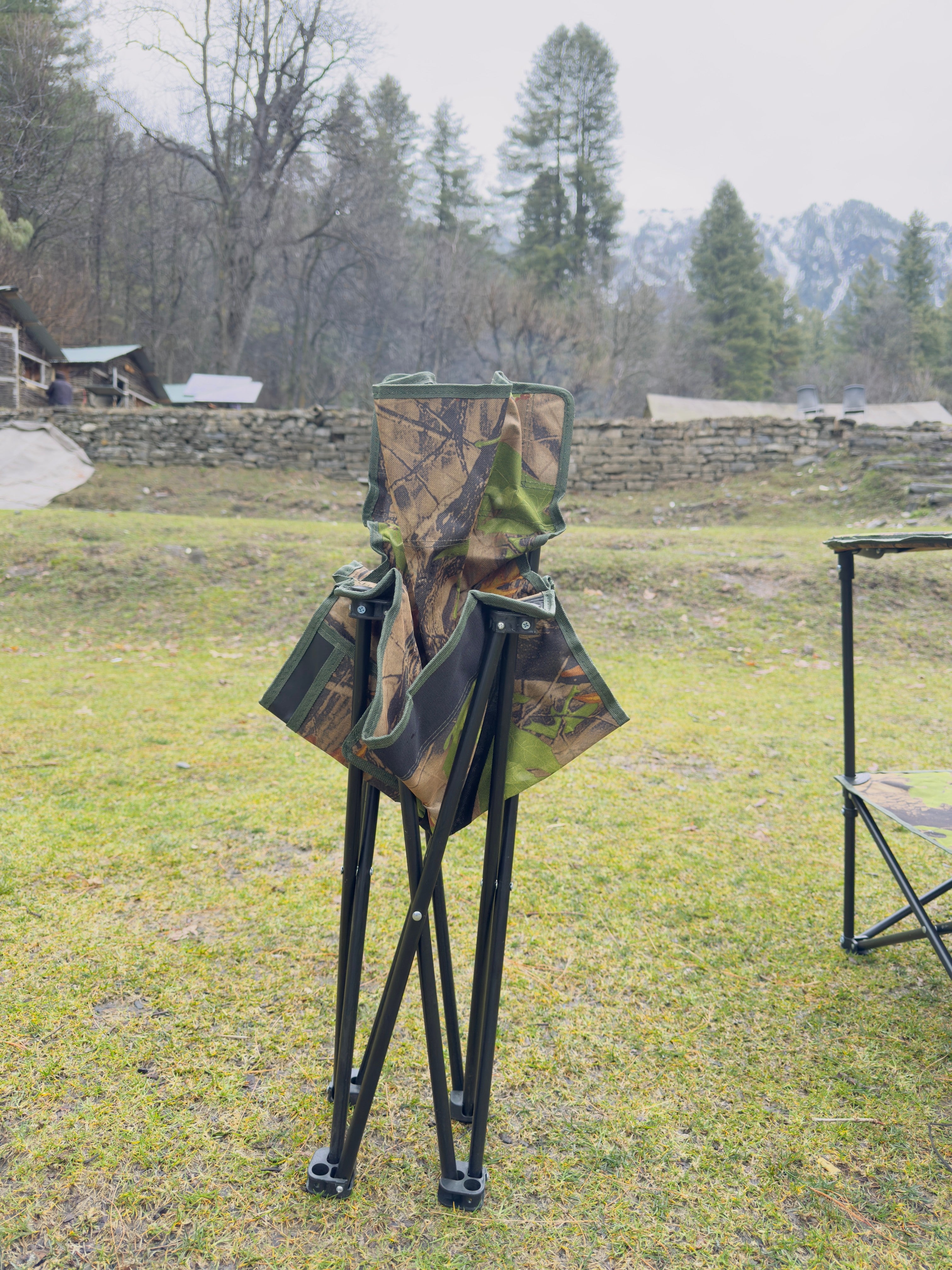Camouflage Camping Chair Set - Portable Chair Set