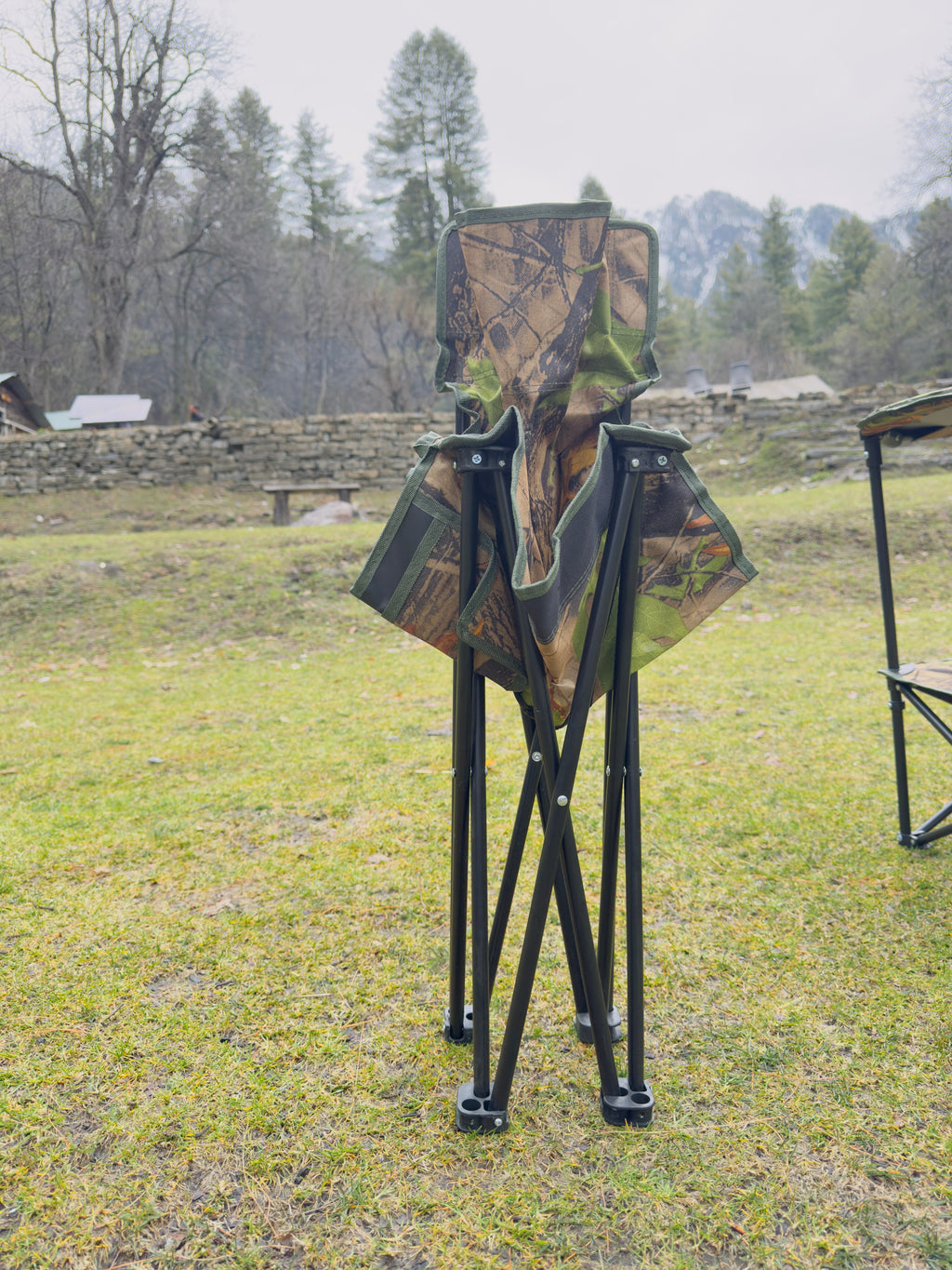 Camouflage Camping Chair Set - Portable Chair Set