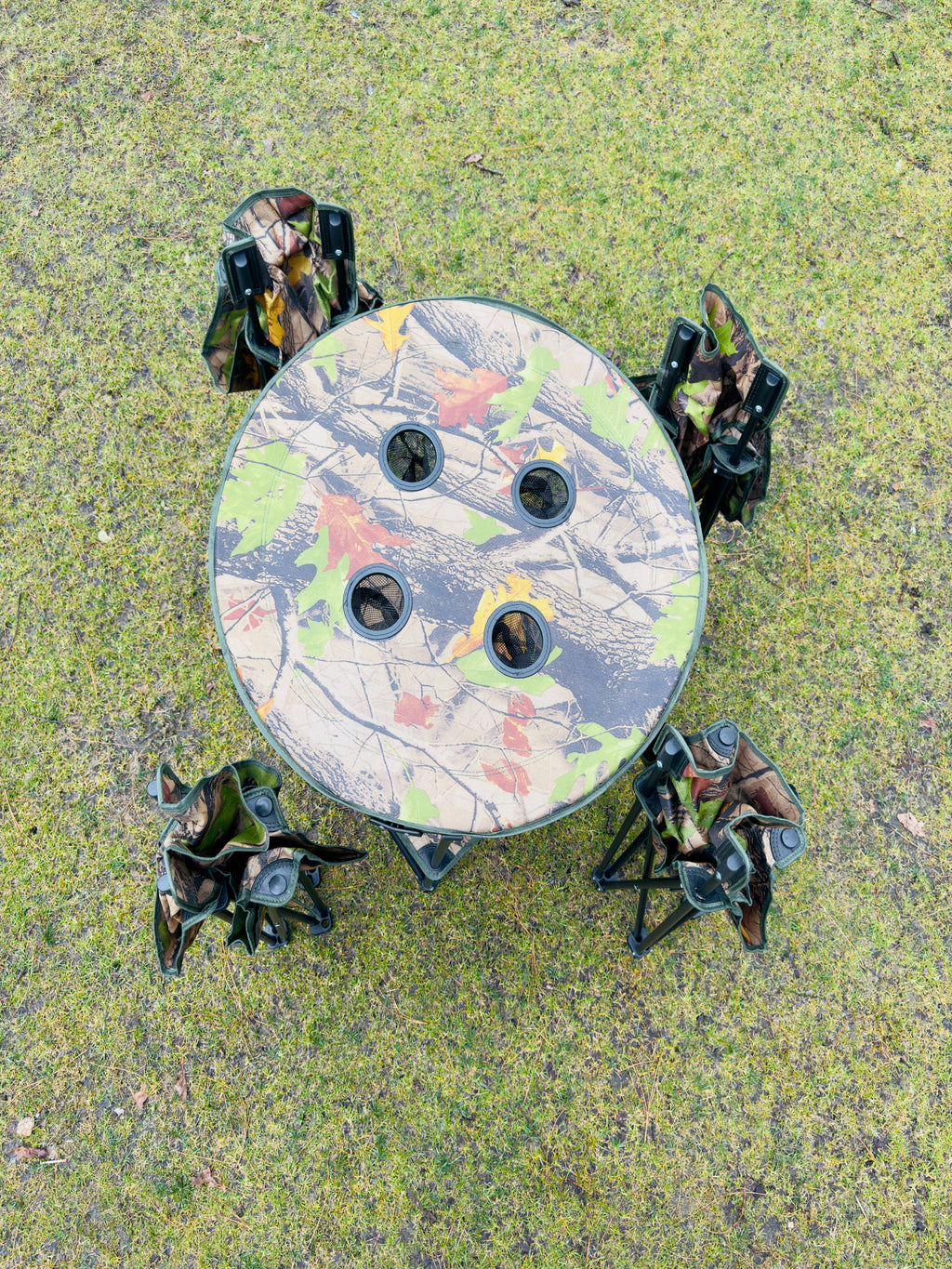 Camouflage Camping Chair Set - Portable Chair Set