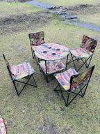 Camouflage Camping Chair Set - Portable Chair Set