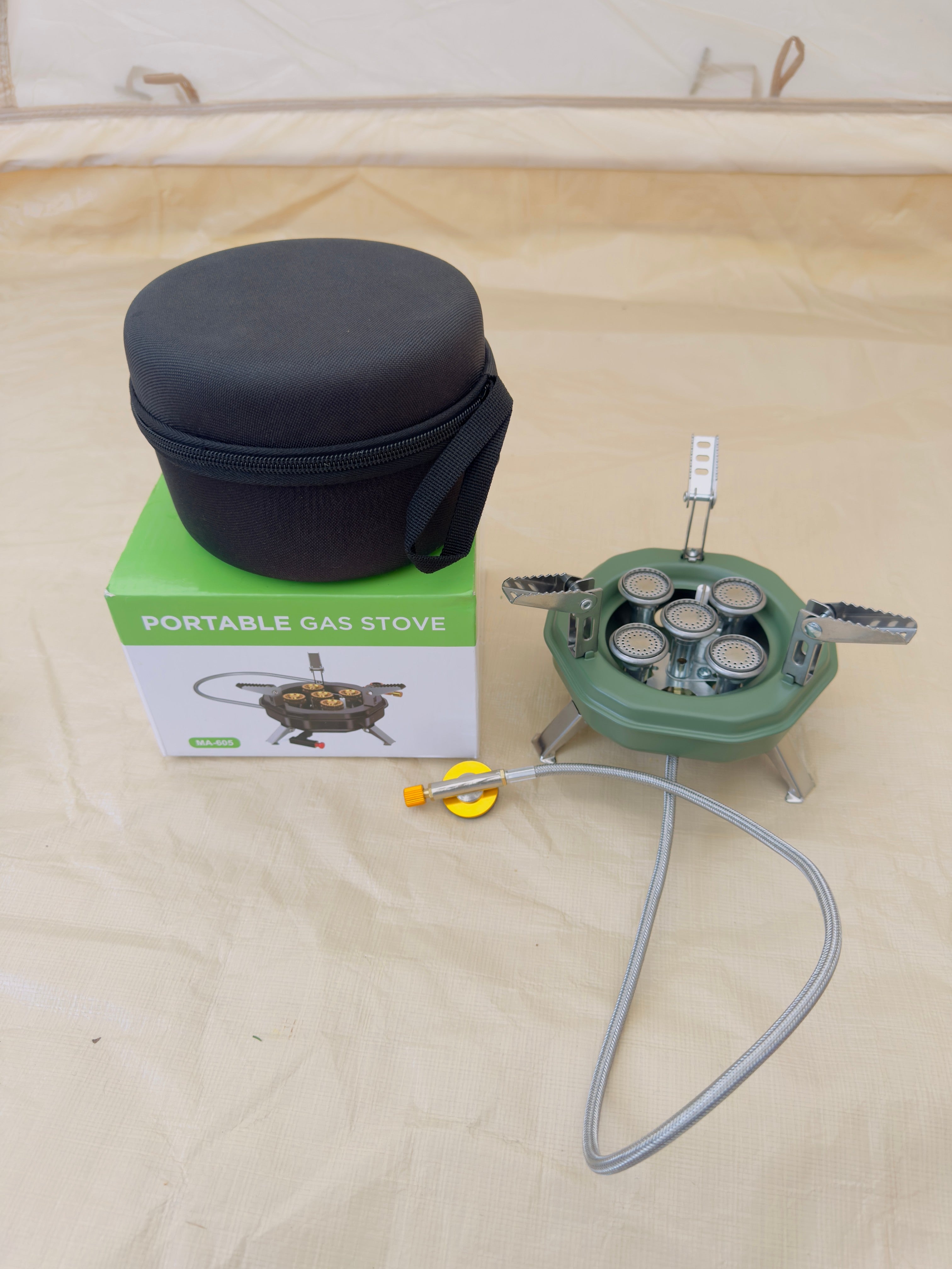 5 Burner Portable Camping Stove with High Flame Ma 605