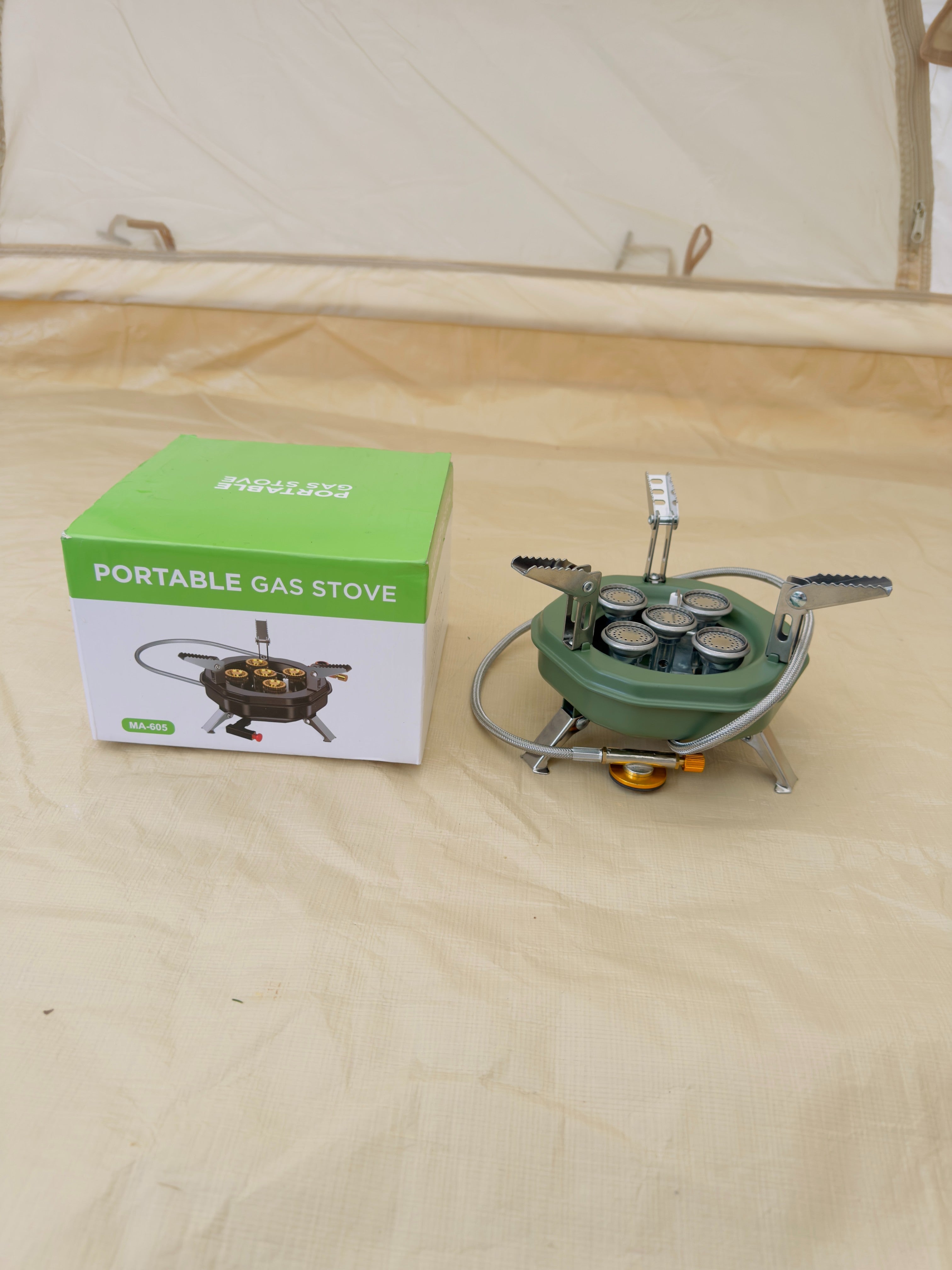 5 Burner Portable Camping Stove with High Flame Ma 605