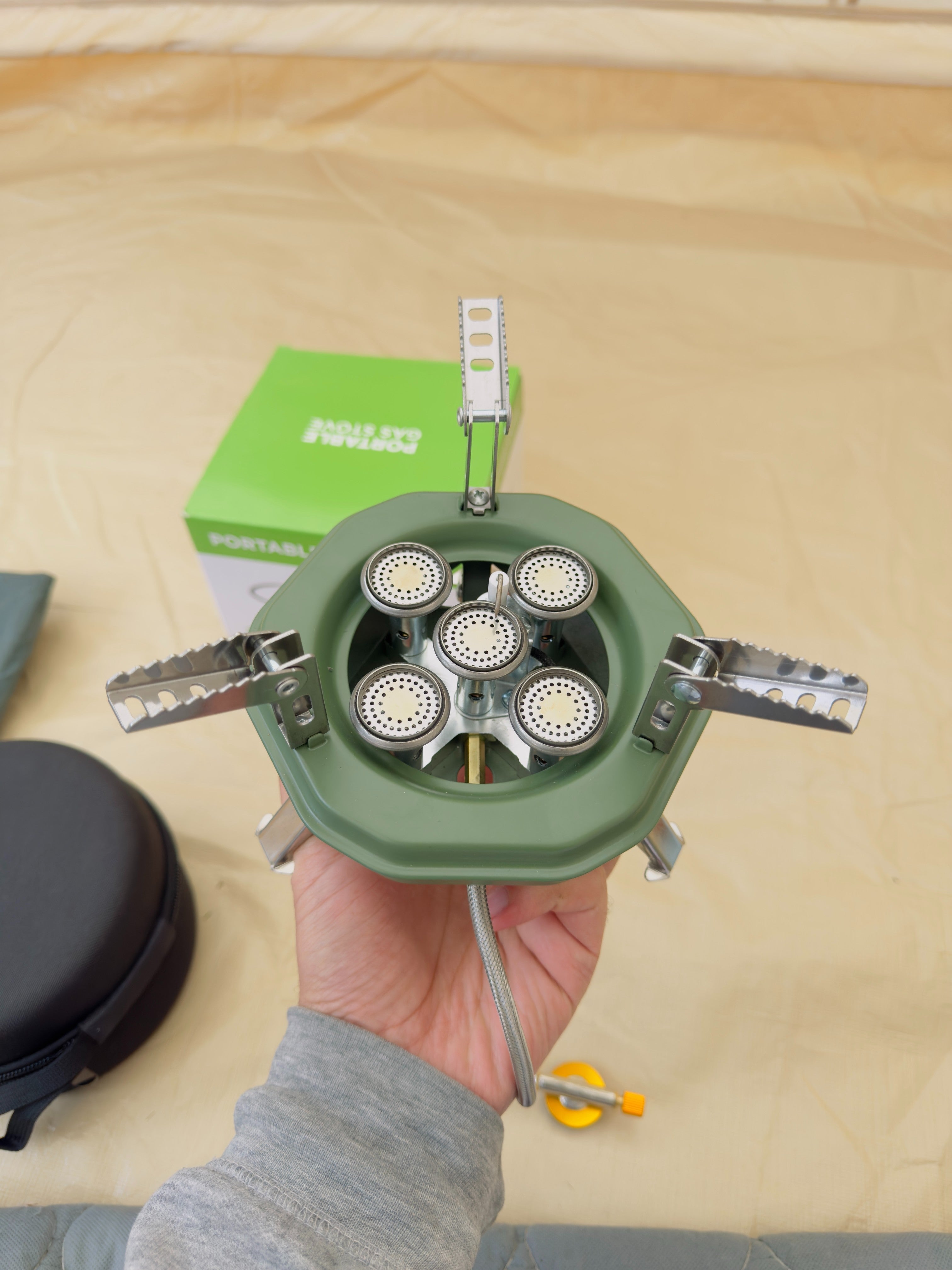 5 Burner Portable Camping Stove with High Flame Ma 605