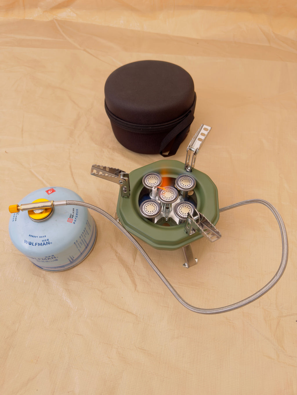 5 Burner Portable Camping Stove with High Flame Ma 605