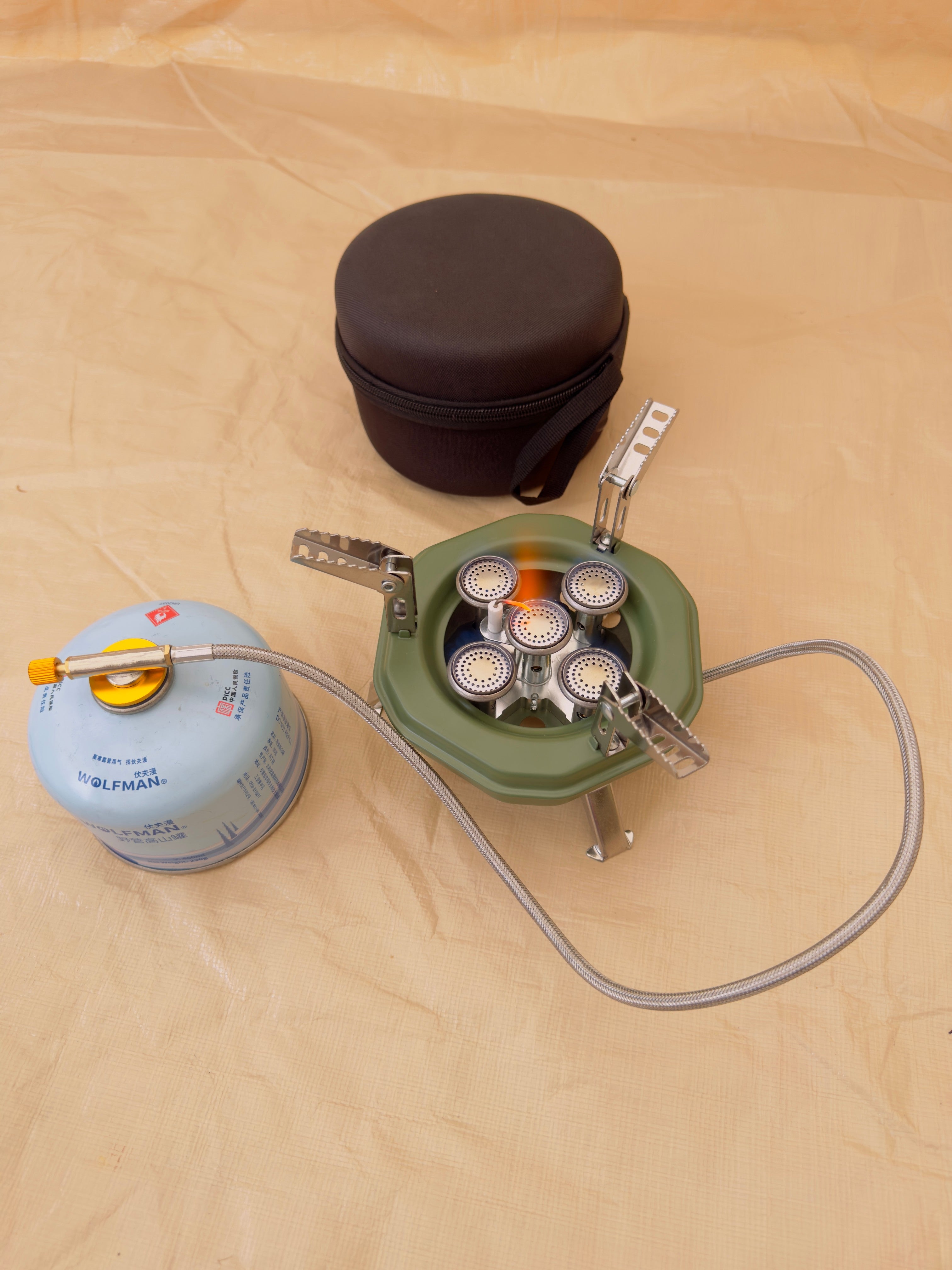 5 Burner Portable Camping Stove with High Flame Ma 605