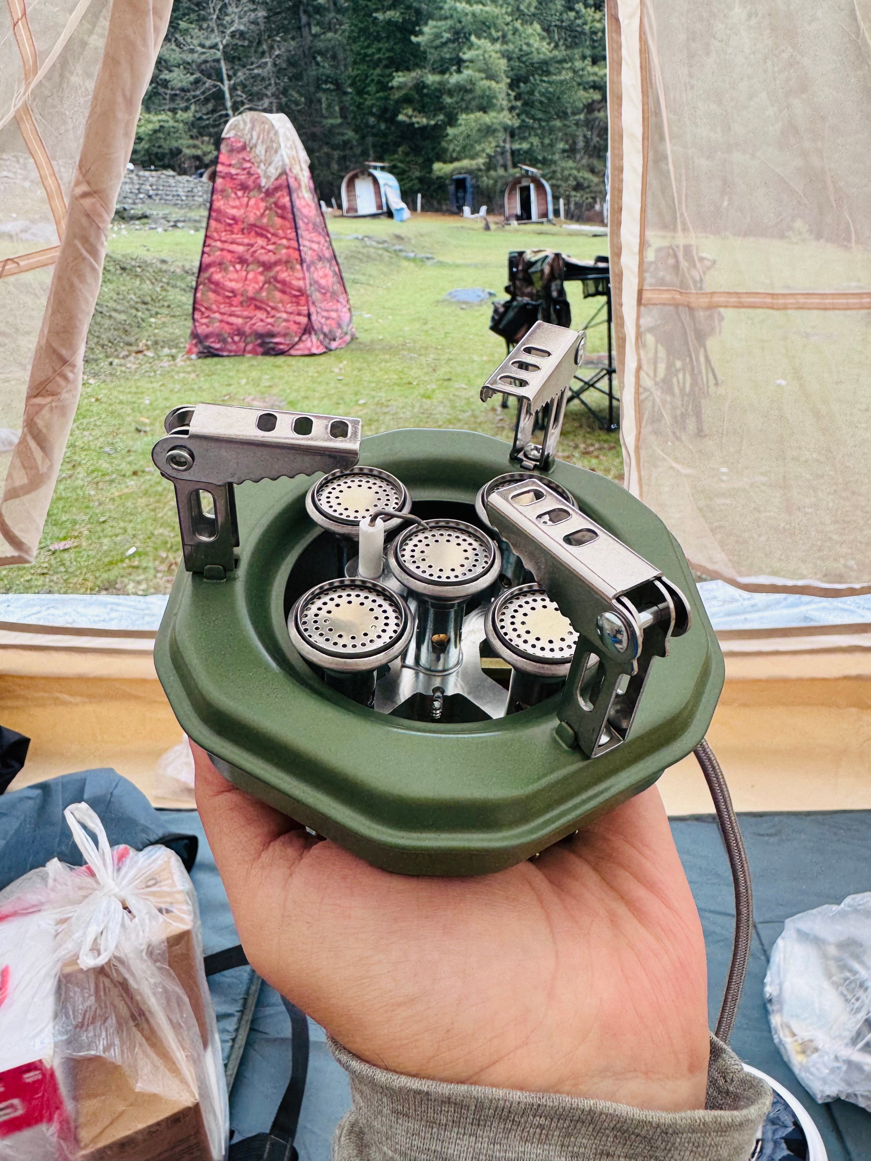 5 Burner Portable Camping Stove with High Flame Ma 605