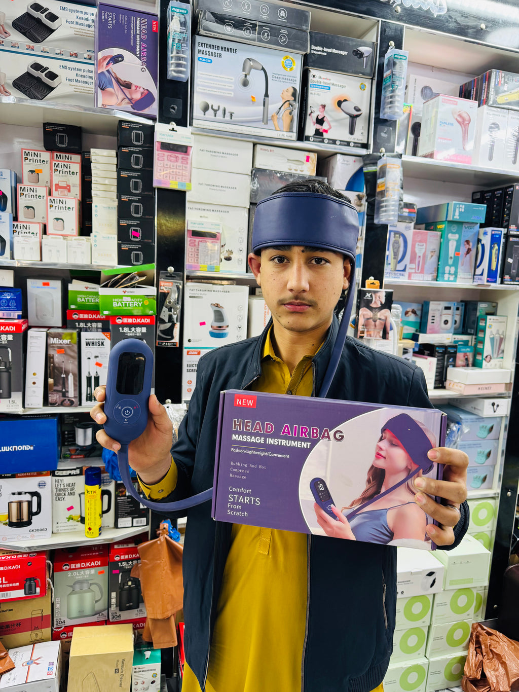 Airbag Head Massager