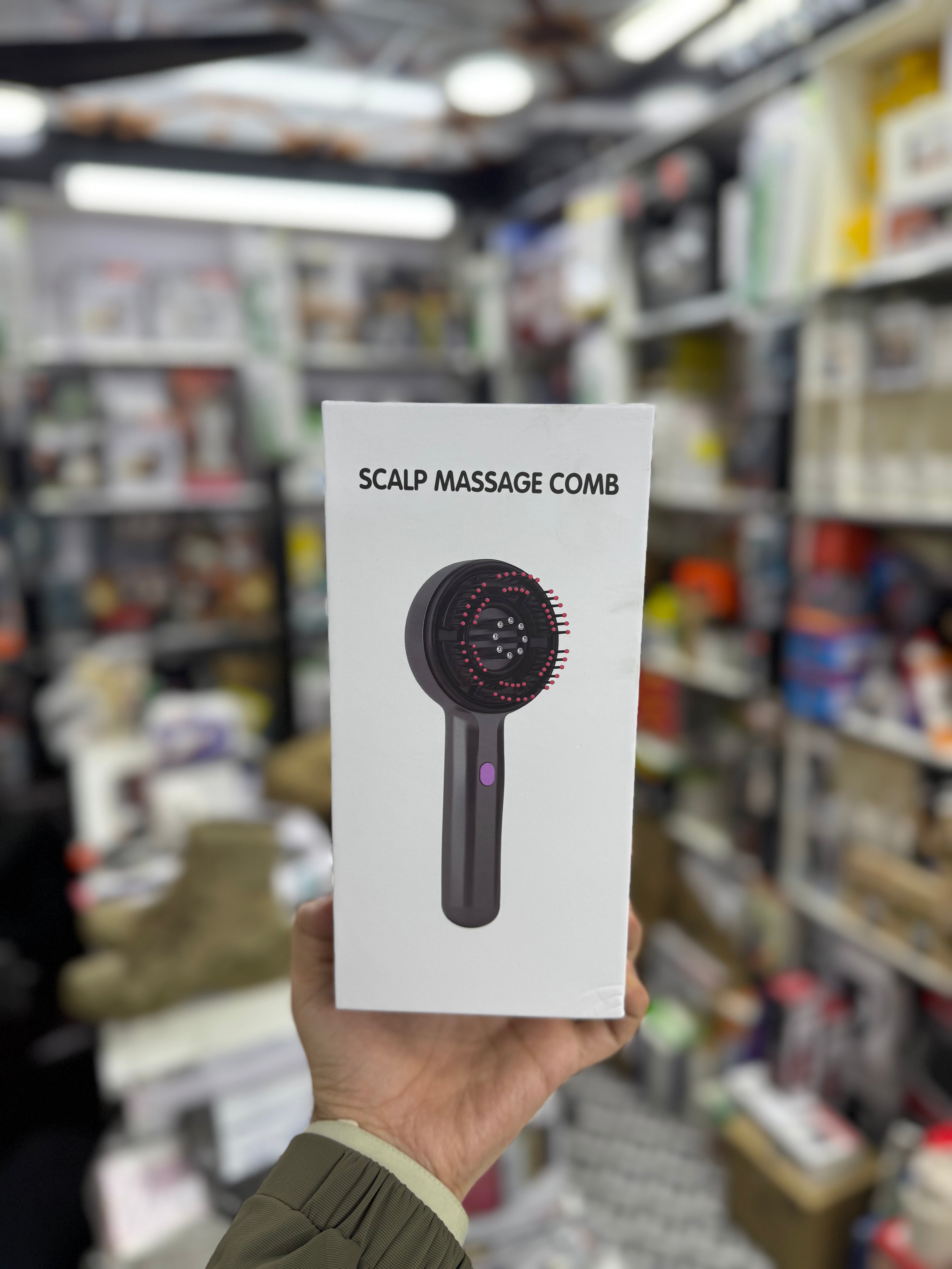 Comb Scalp Head Oil Massager