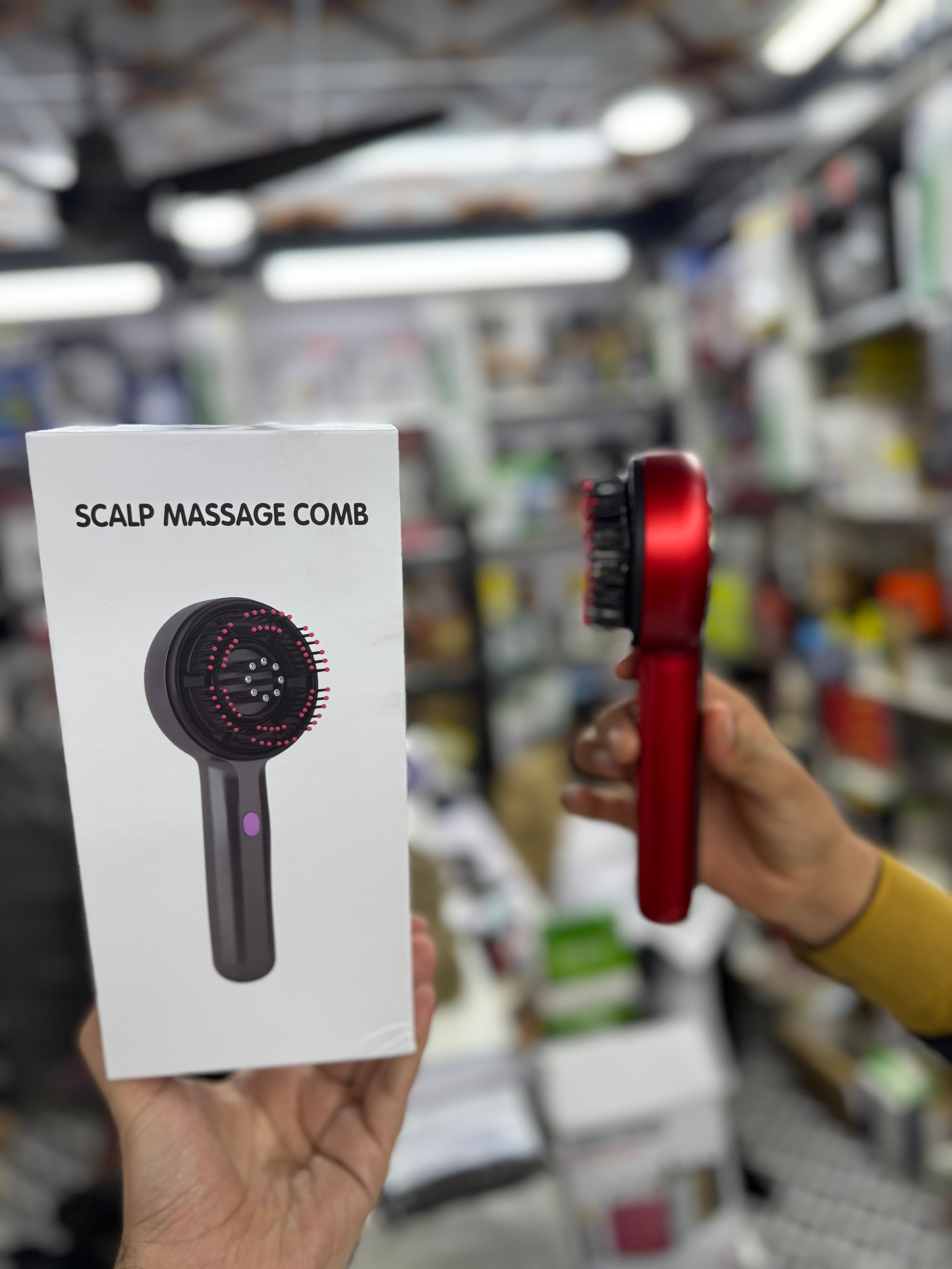 Comb Scalp Head Oil Massager