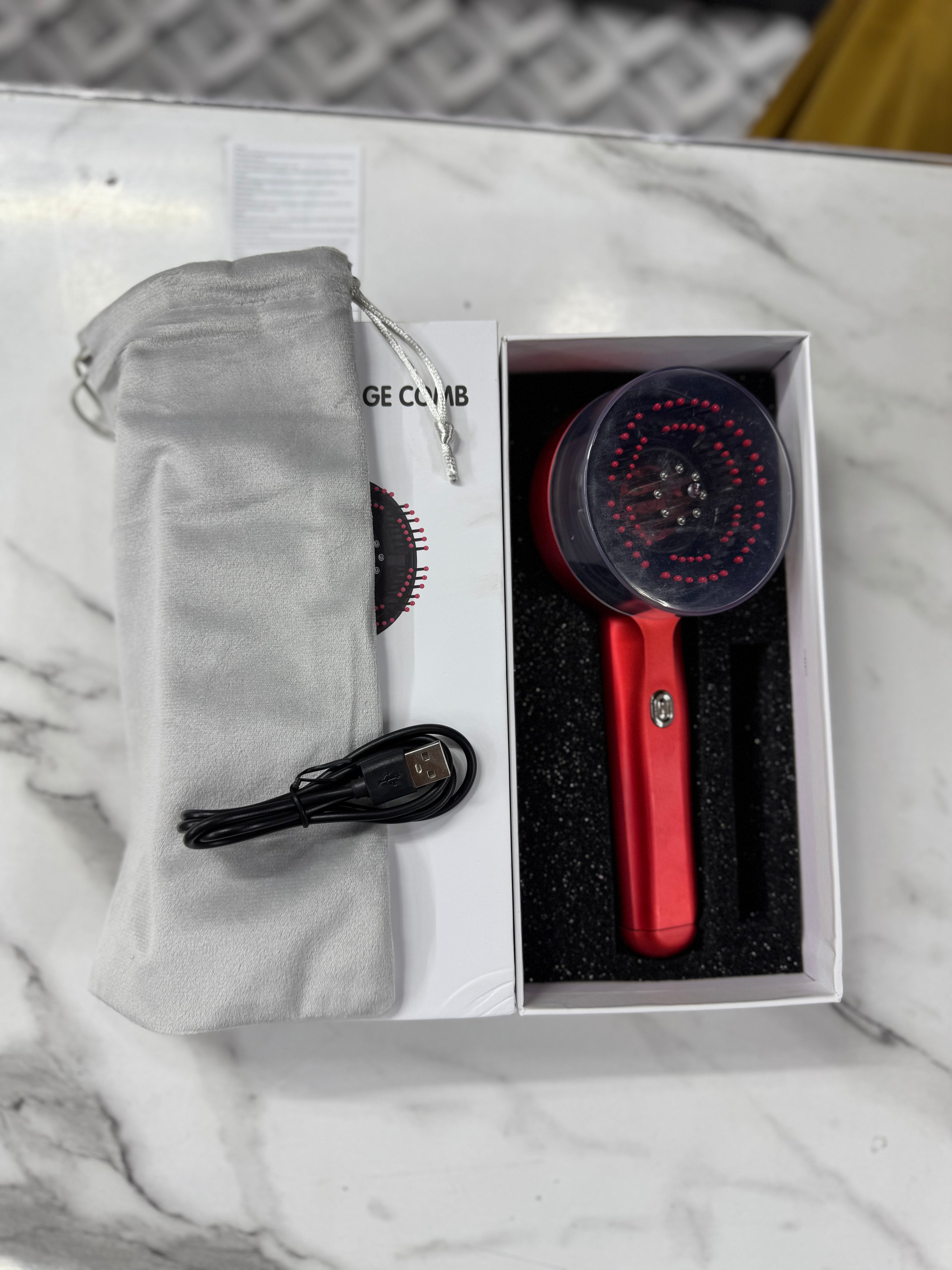 Comb Scalp Head Oil Massager