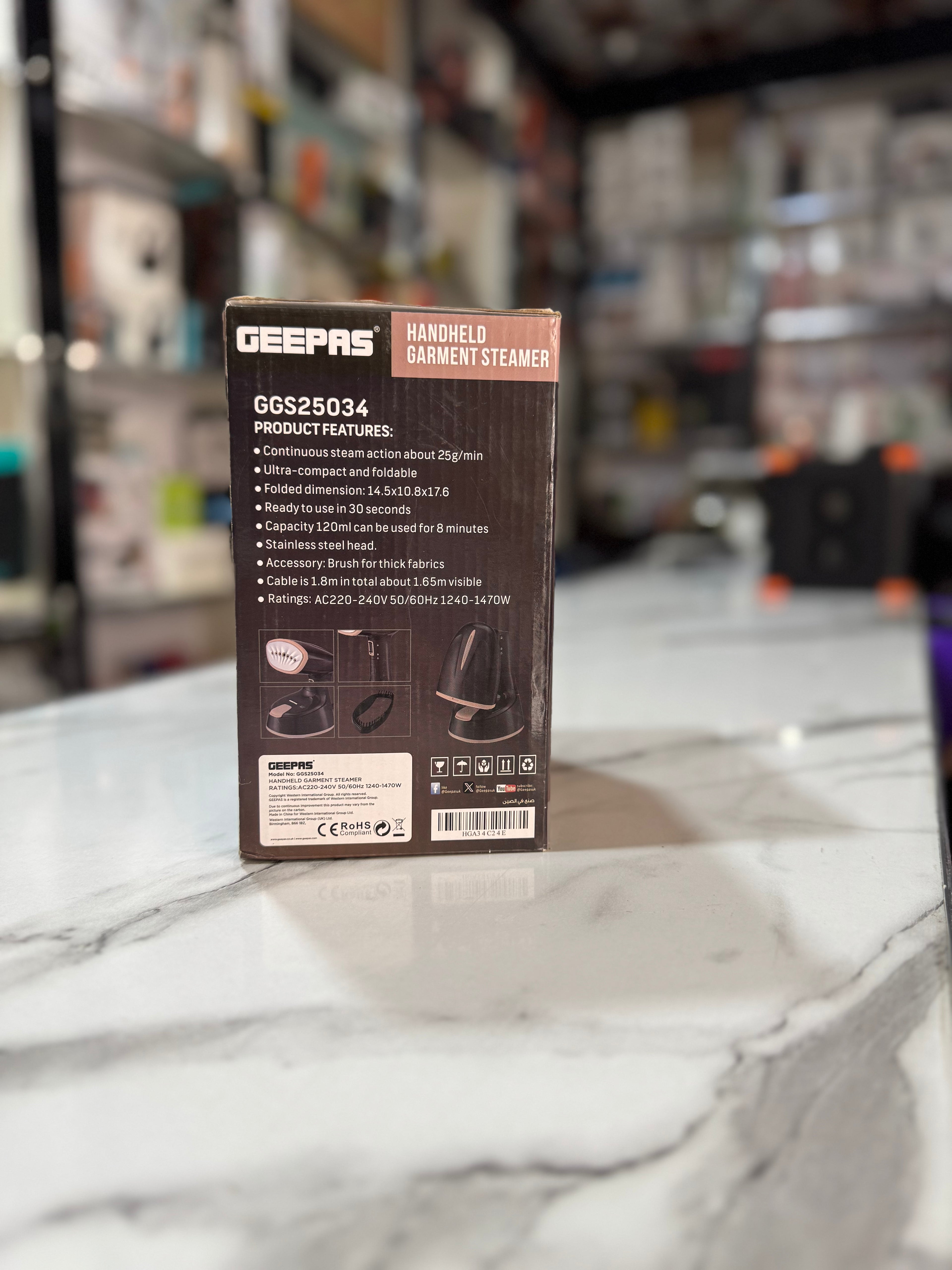 Geepas Hand Steamer GGS25034