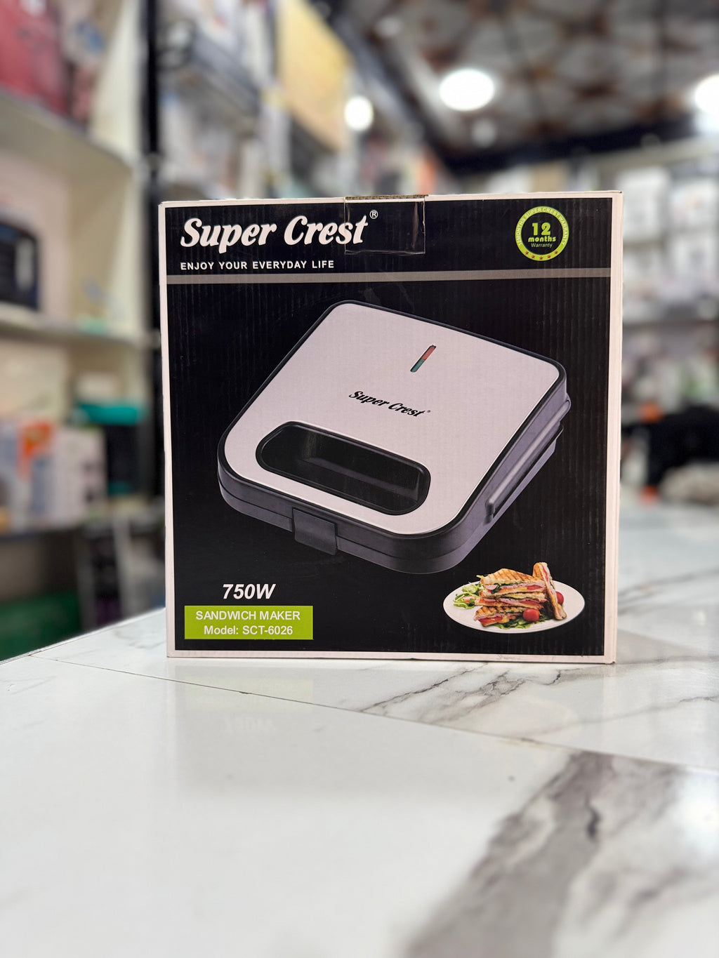 Super Crest Sandwich Maker SCT-6026