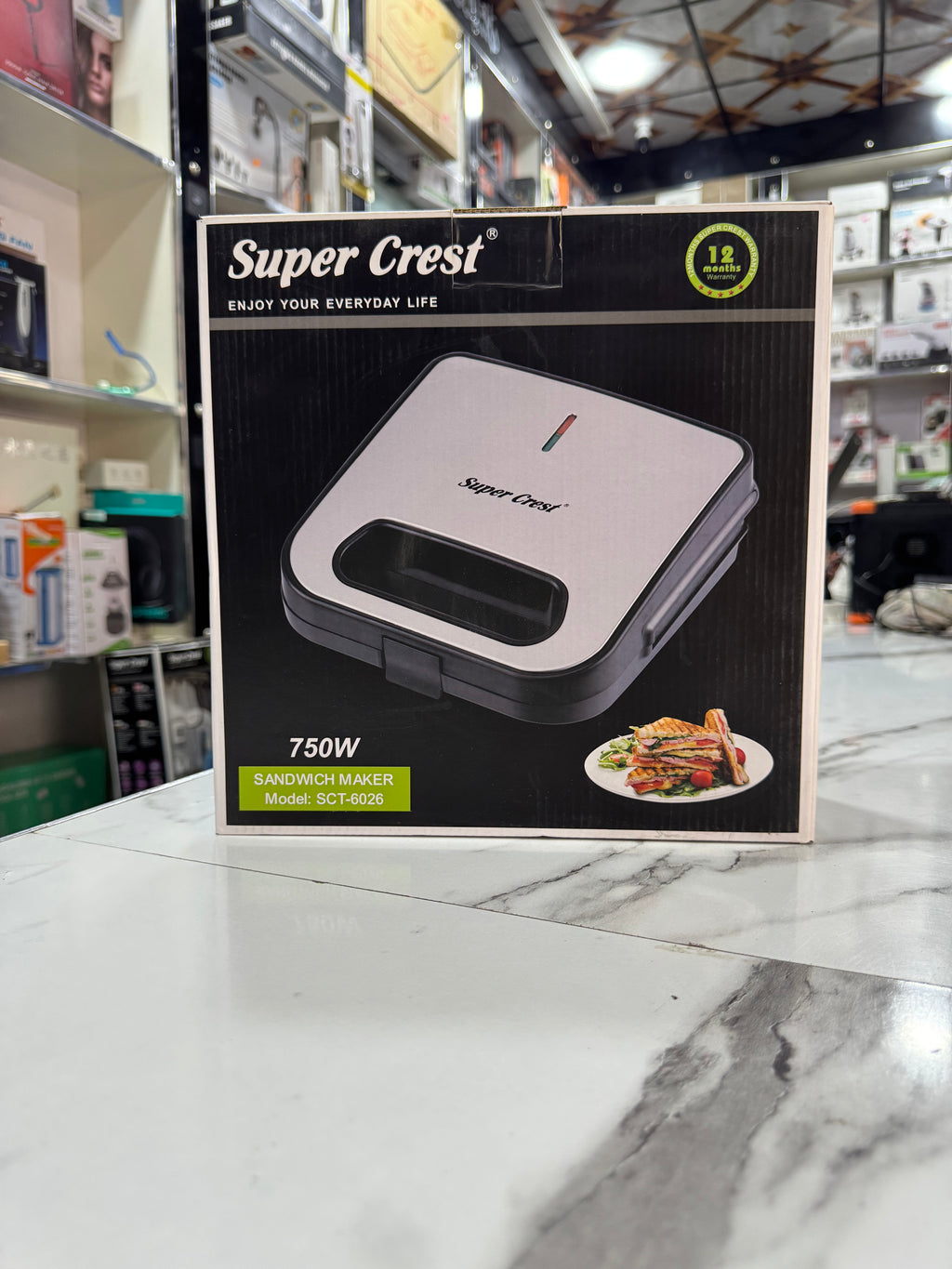 Super Crest Sandwich Maker SCT-6026