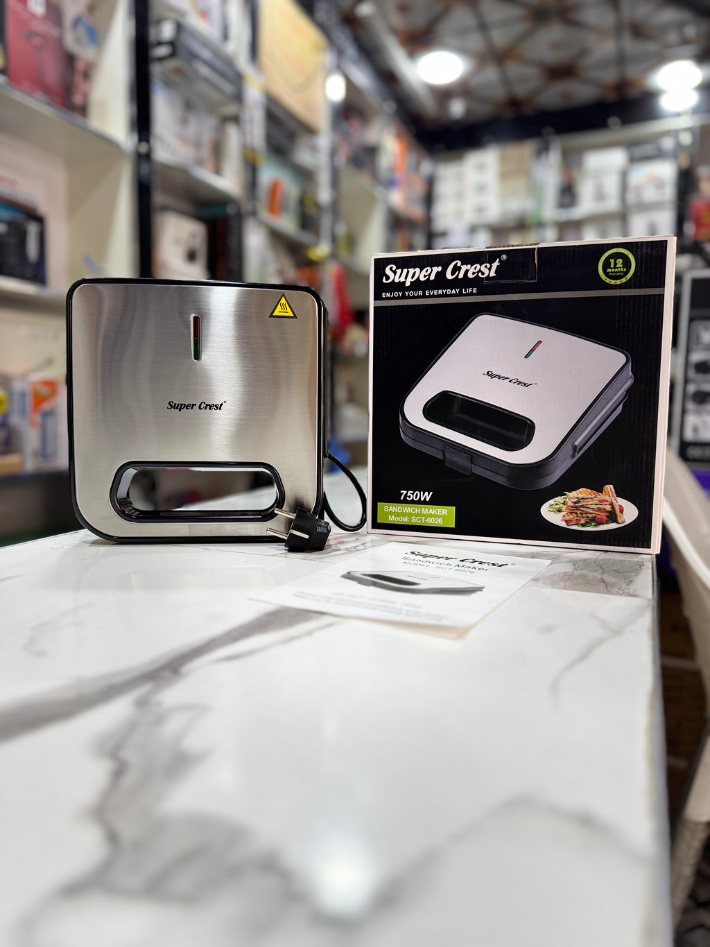 Super Crest Sandwich Maker SCT-6026