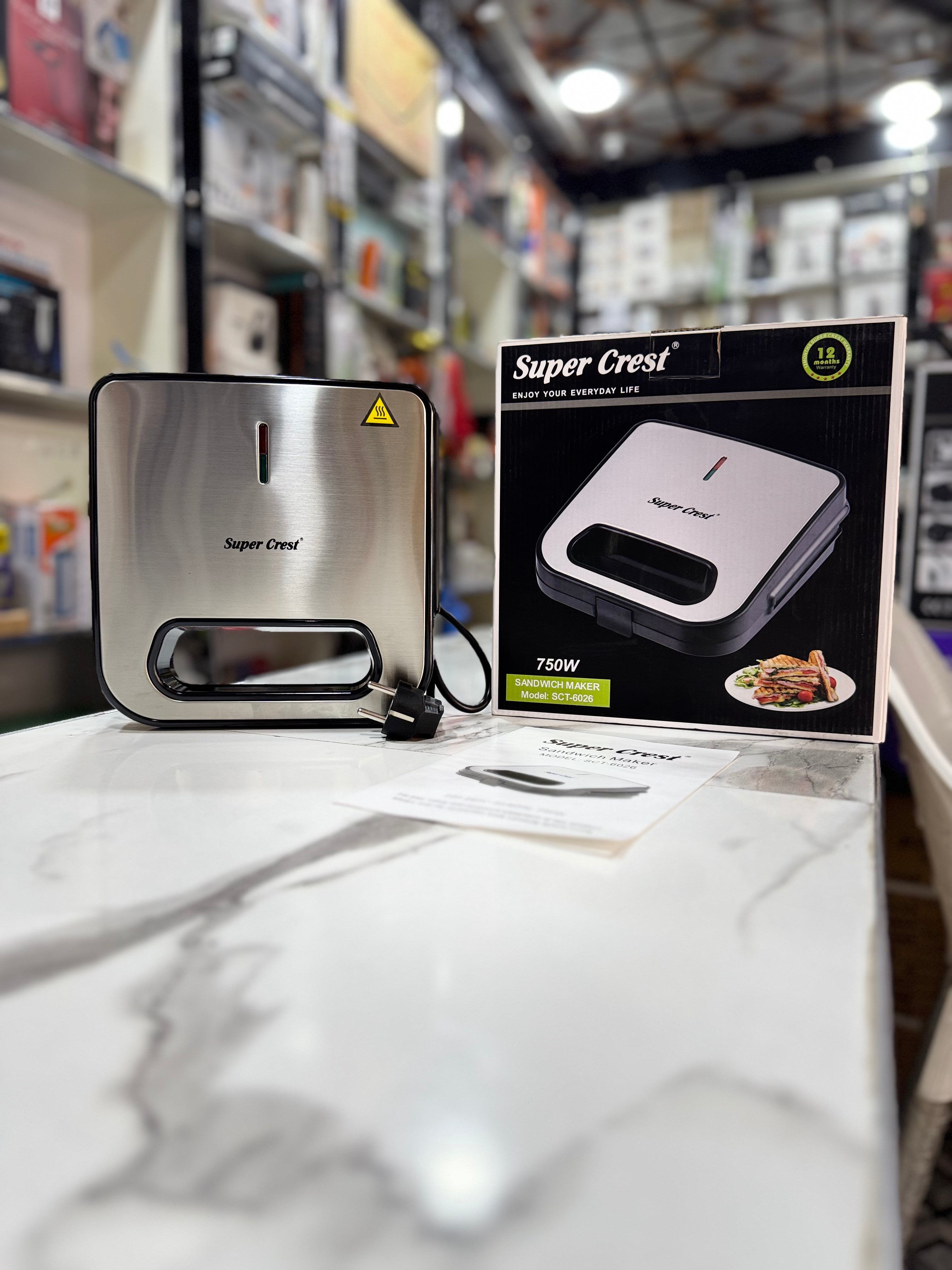 Super Crest Sandwich Maker SCT-6026