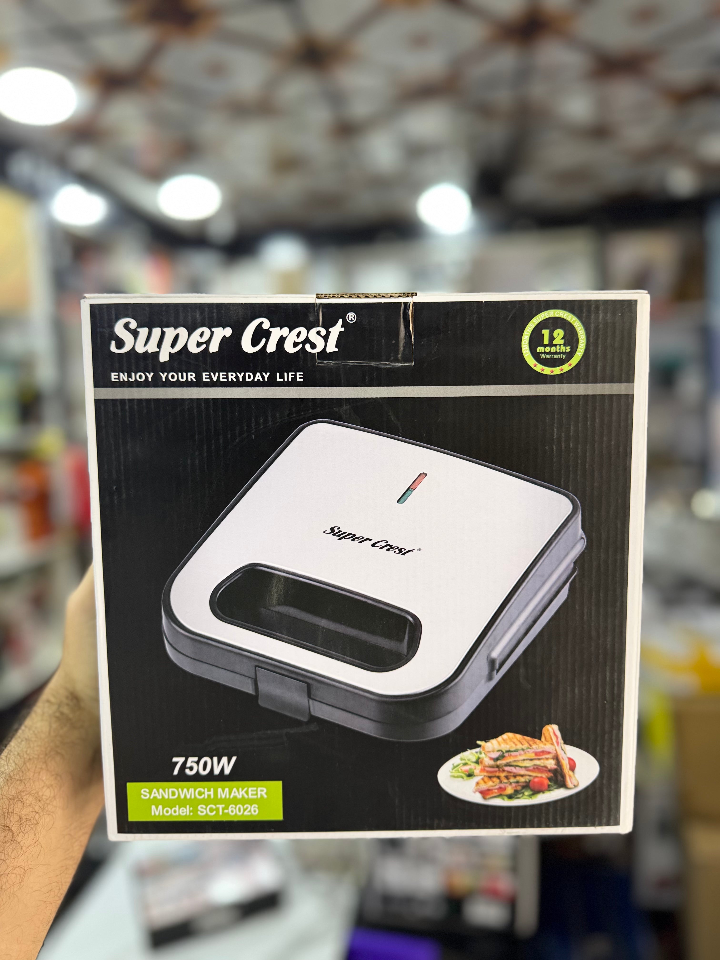 Super Crest Sandwich Maker SCT-6026