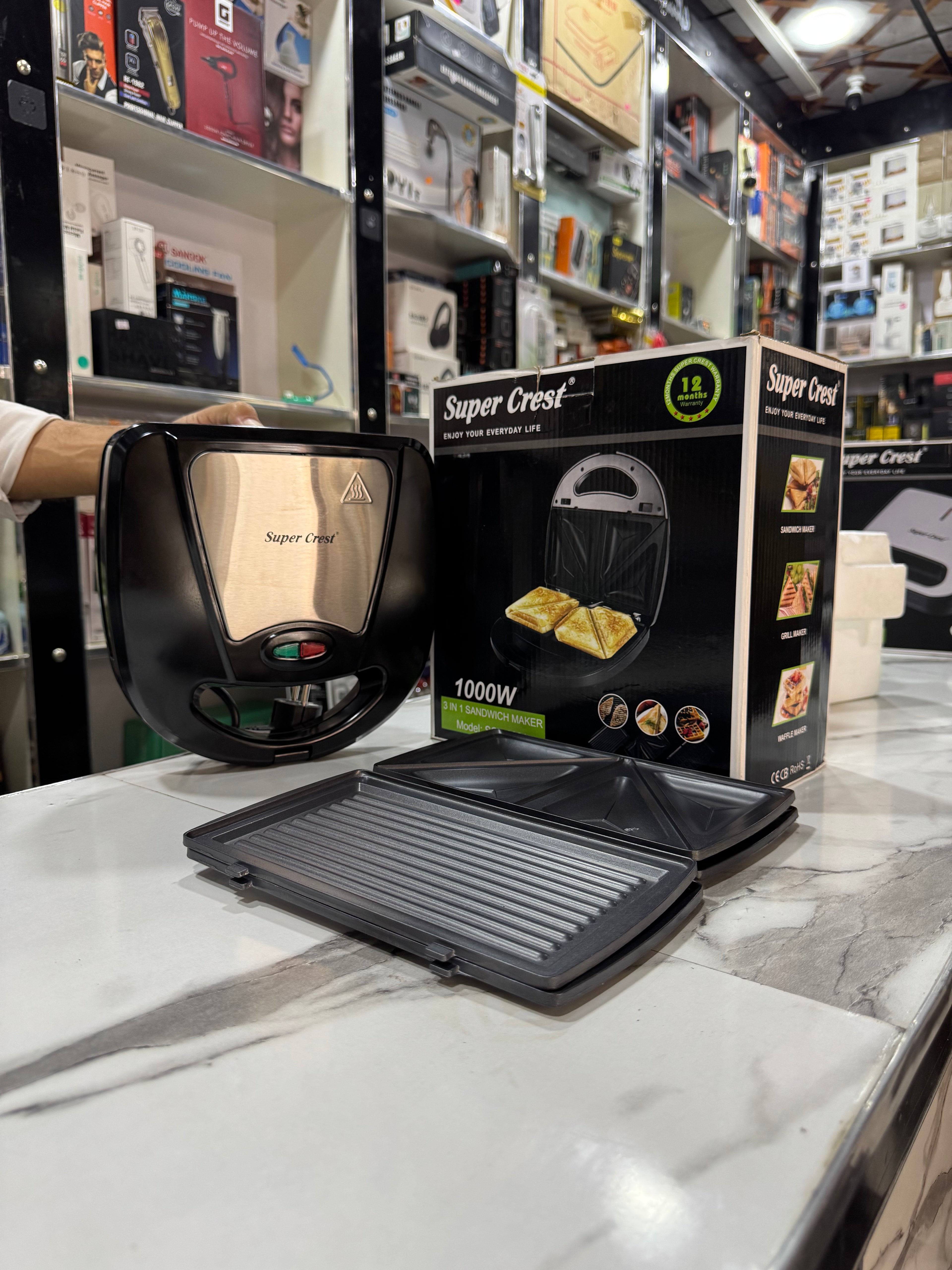 3 in 1 Super Crest Sandwich Maker -6021