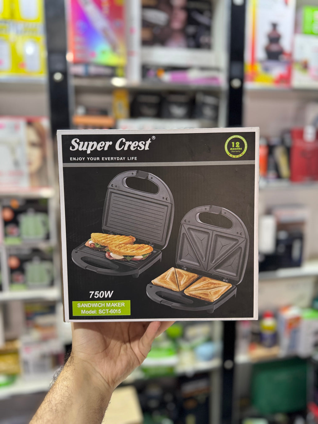 Super Crest Sandwich Maker SCT-6015