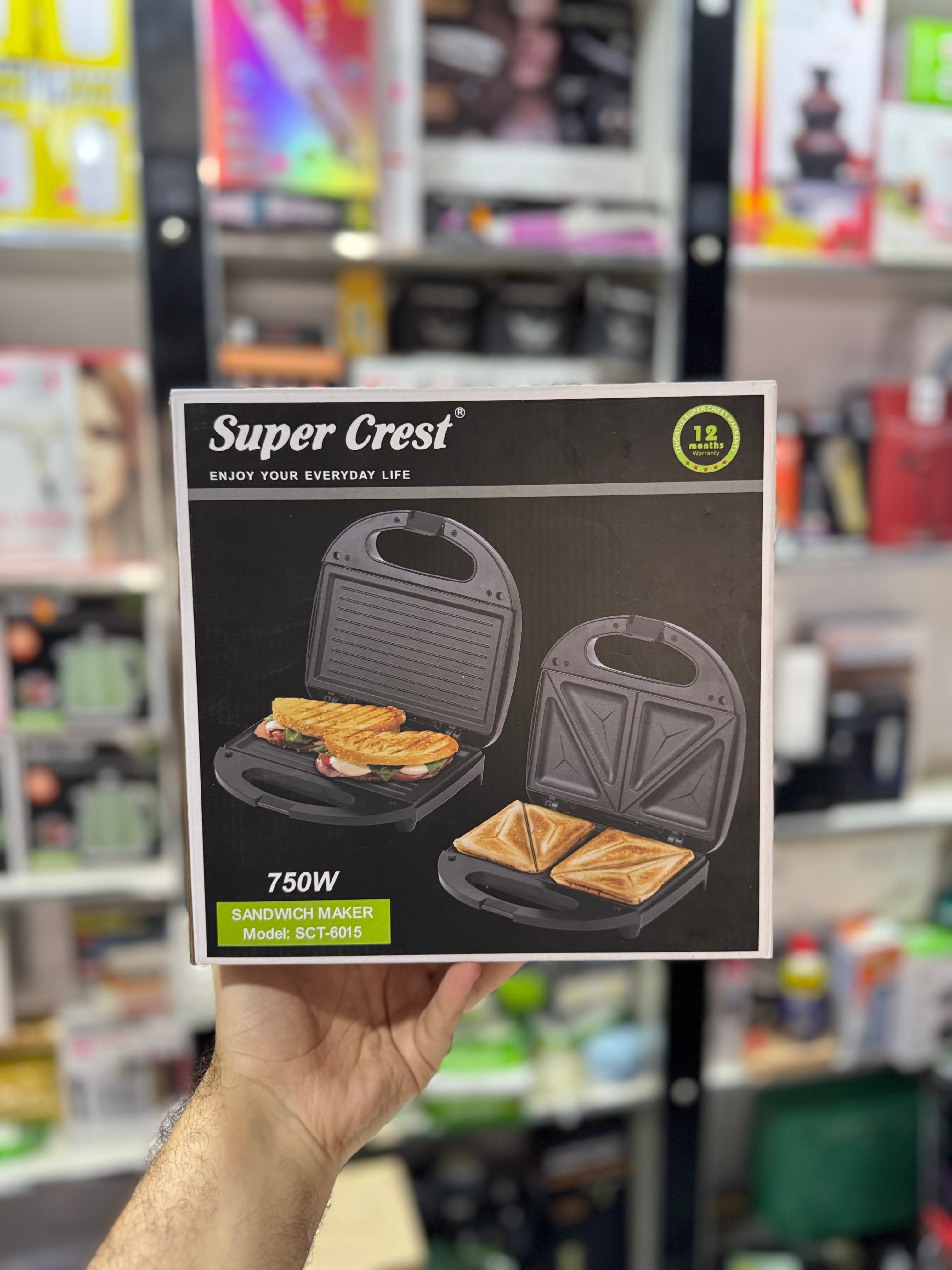 Super Crest Sandwich Maker SCT-6015