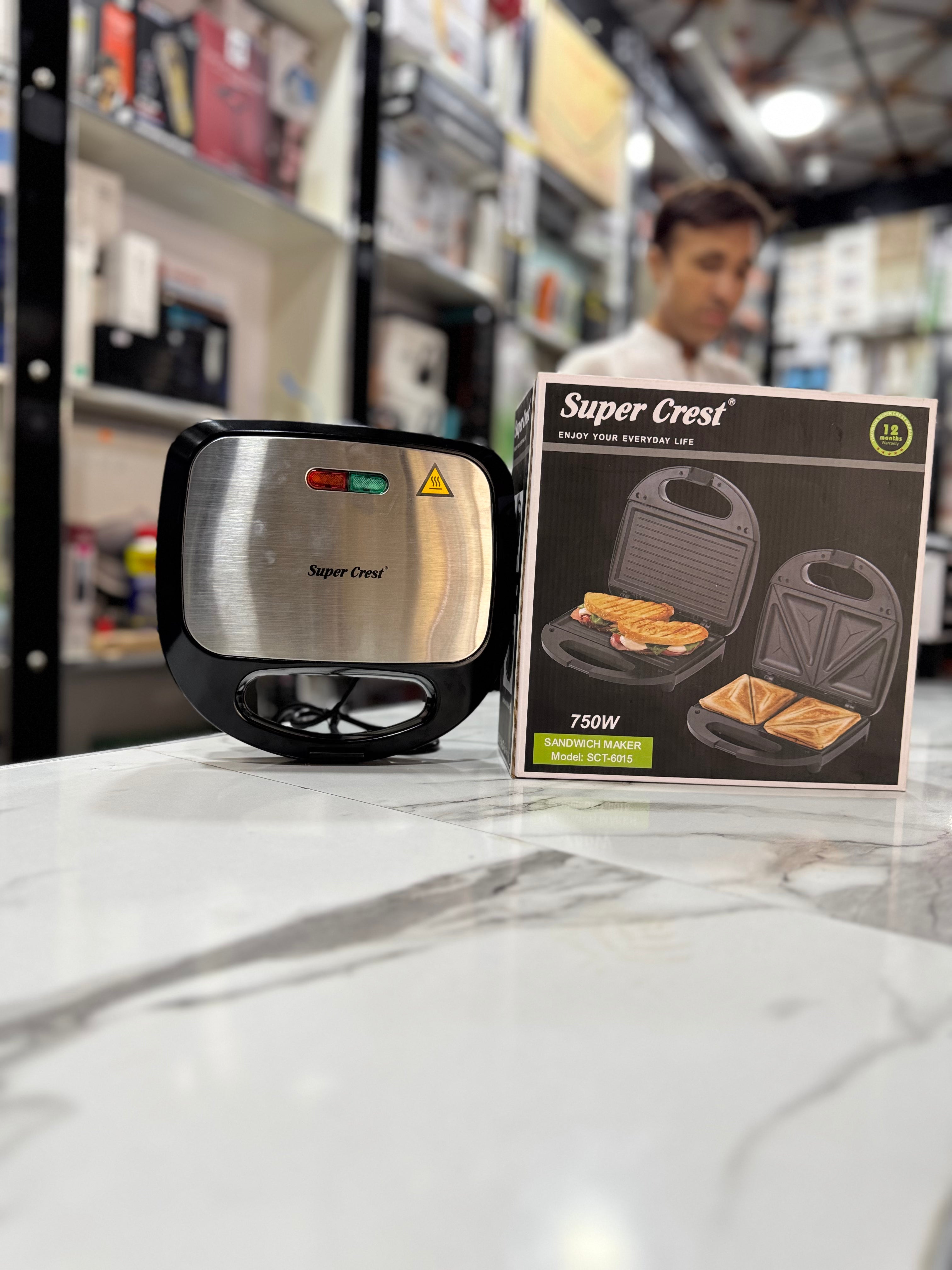 Super Crest Sandwich Maker SCT-6015