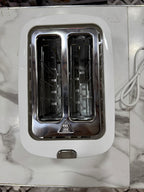 Geepas 2 Slice White Toaster