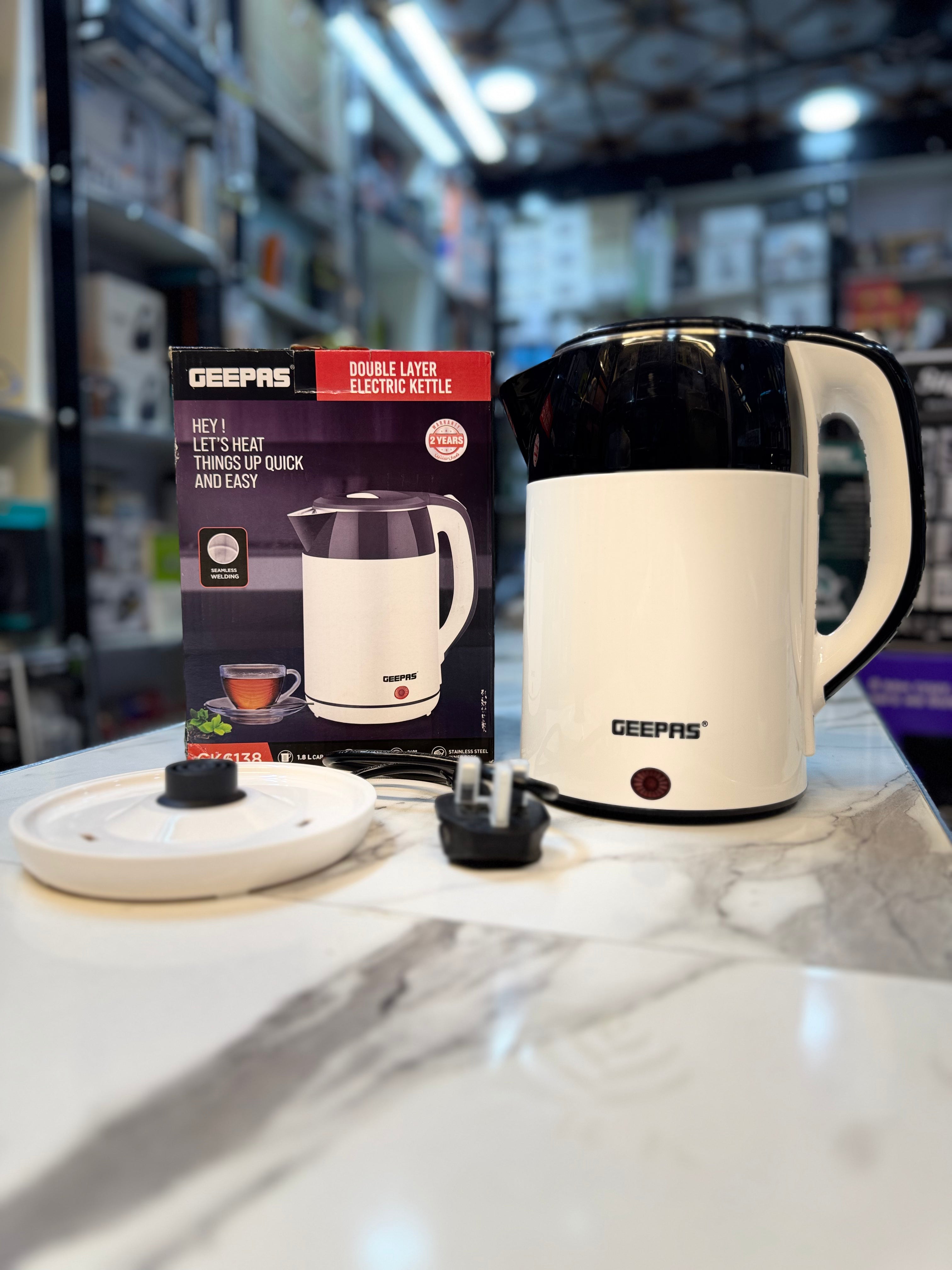 Geepas Double Layer Electric Kettle CK6138