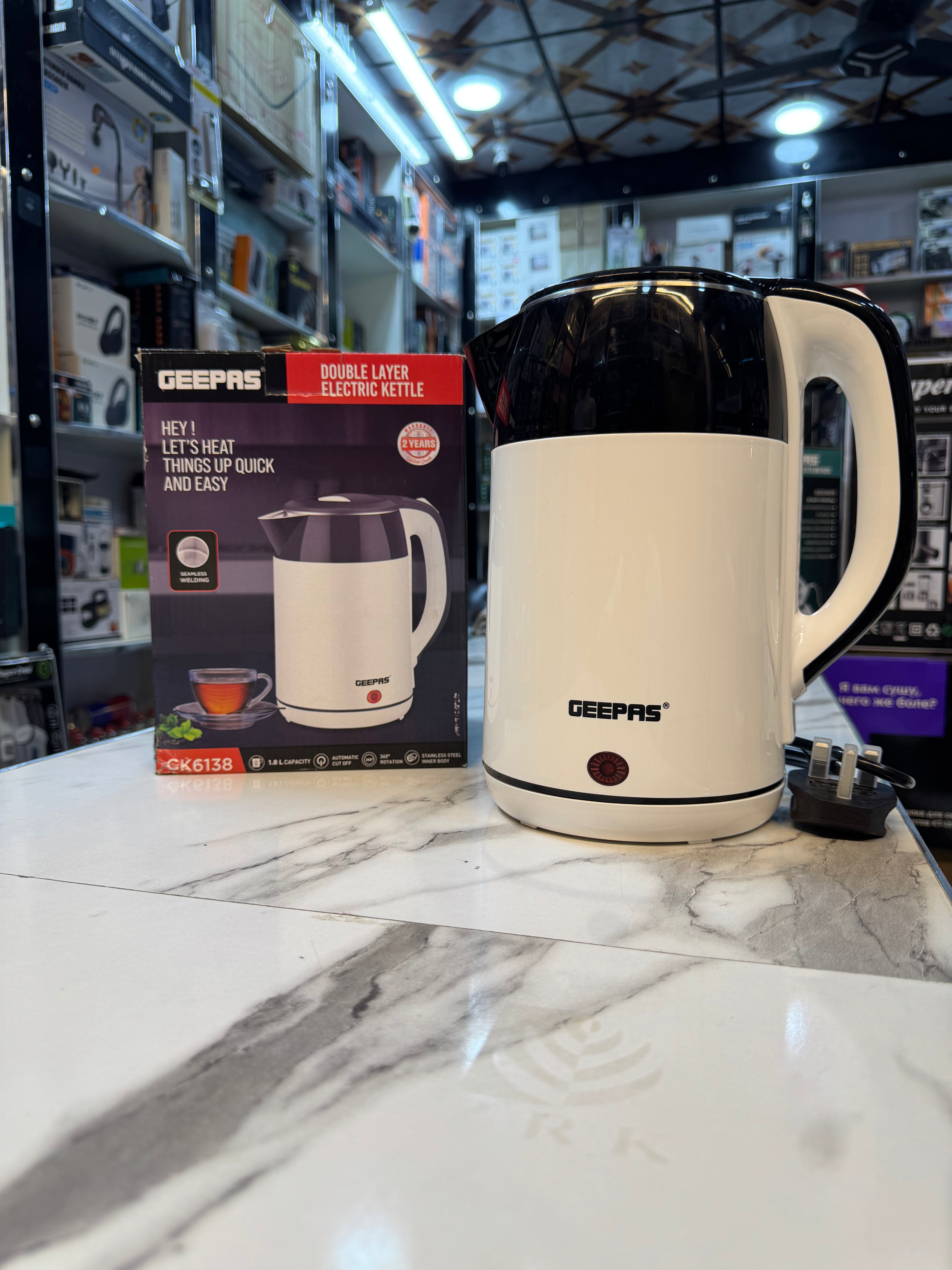 Geepas Double Layer Electric Kettle CK6138
