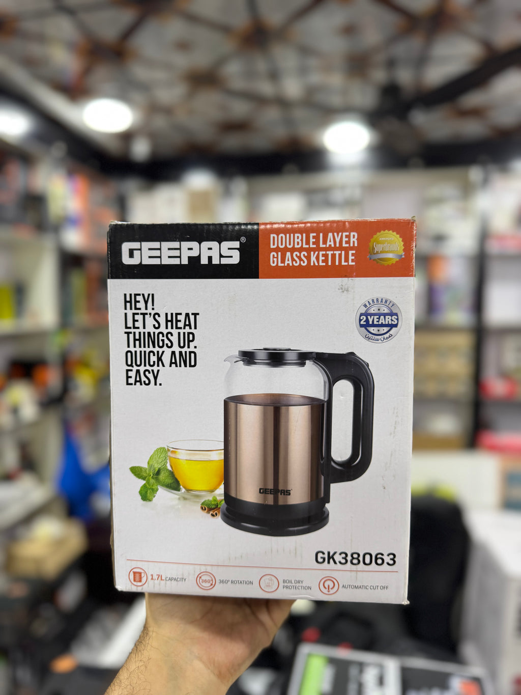 Geepas Glass Electric Kettle