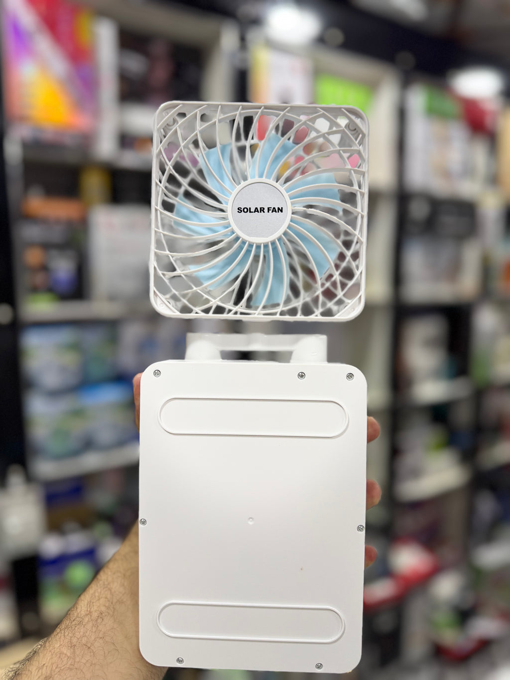 Double Head Solar Charging Fan