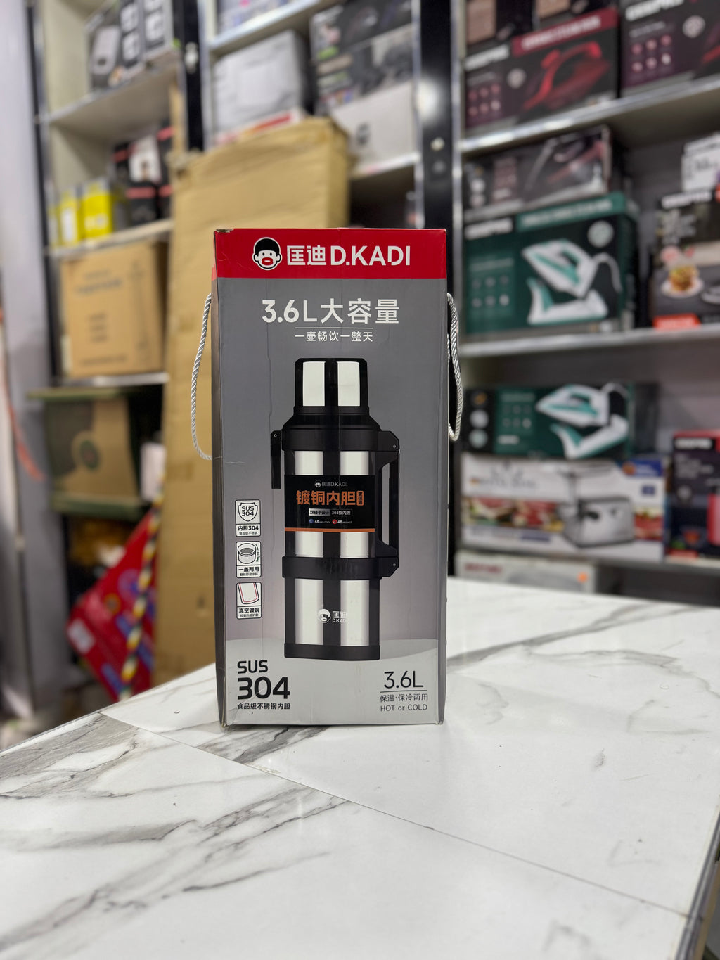 D.kadi 3.6 L Large Capacity Vacuum Flask