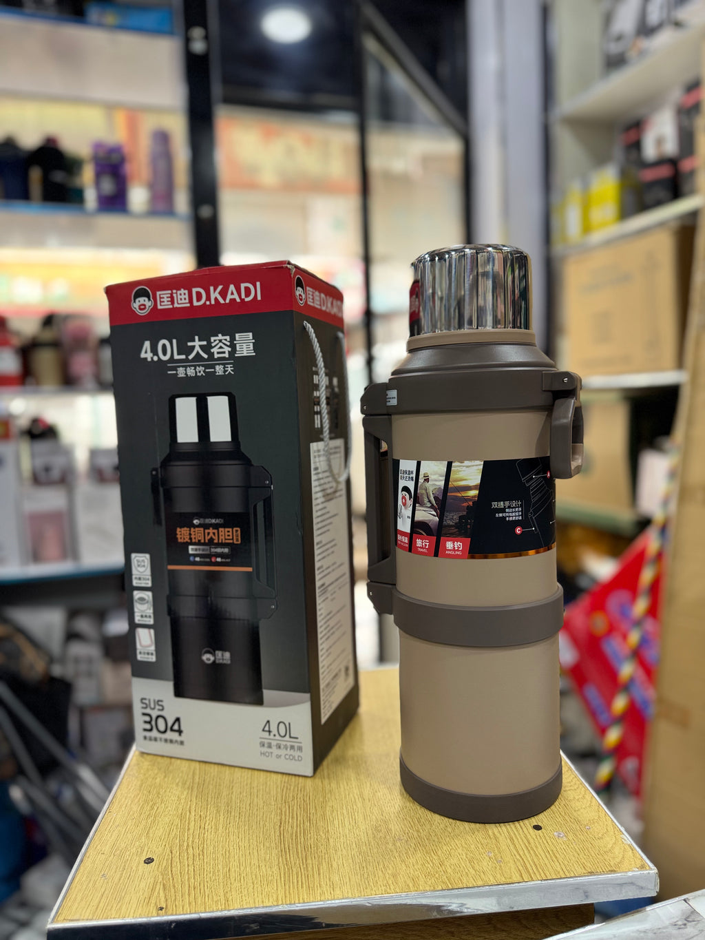 D.kadi 4L Large Capacity Vacuum Flask