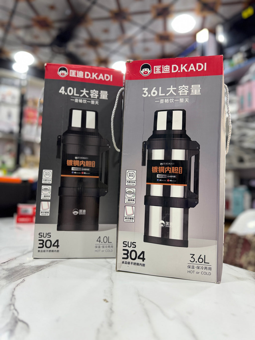D.kadi 4L Large Capacity Vacuum Flask