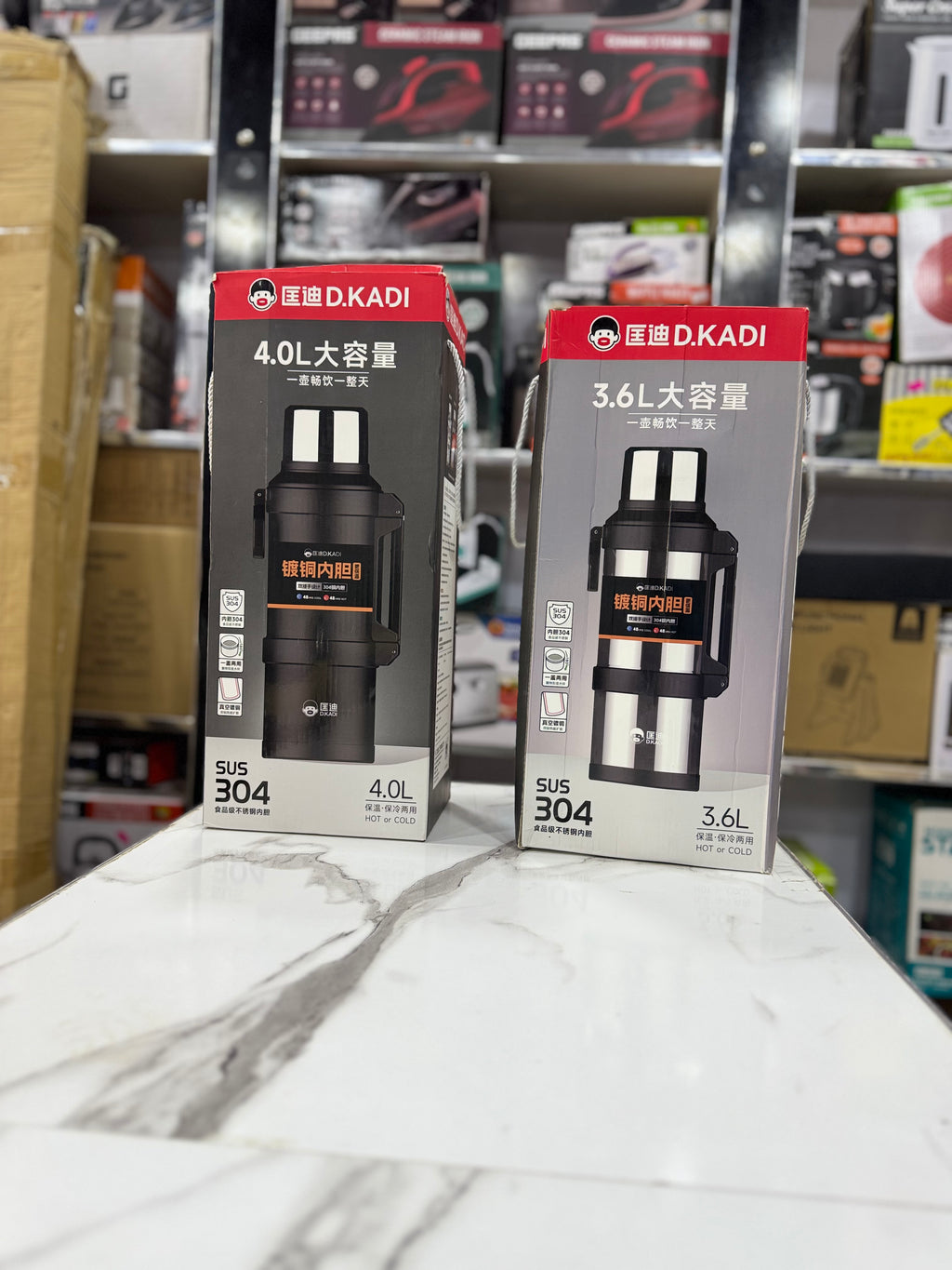 D.kadi 4L Large Capacity Vacuum Flask