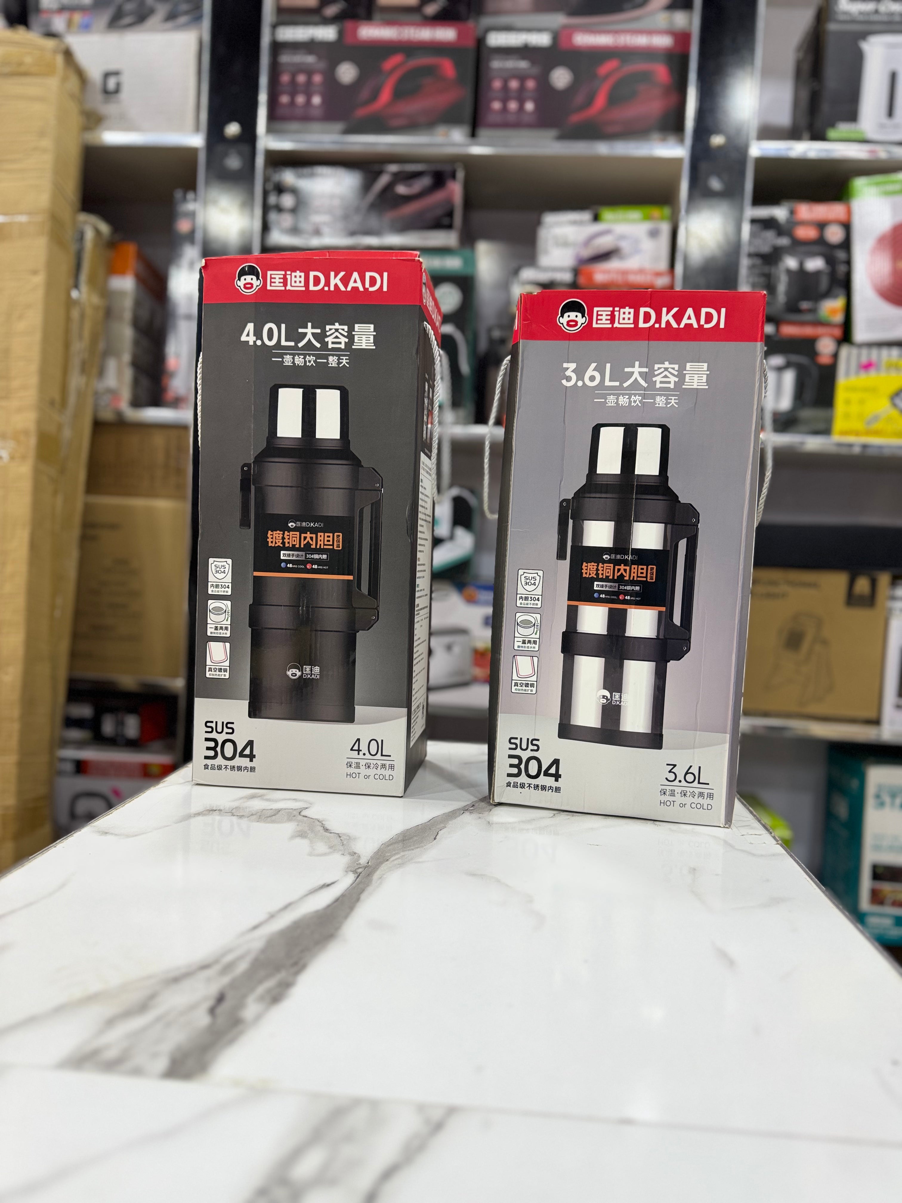 D.kadi 4L Large Capacity Vacuum Flask