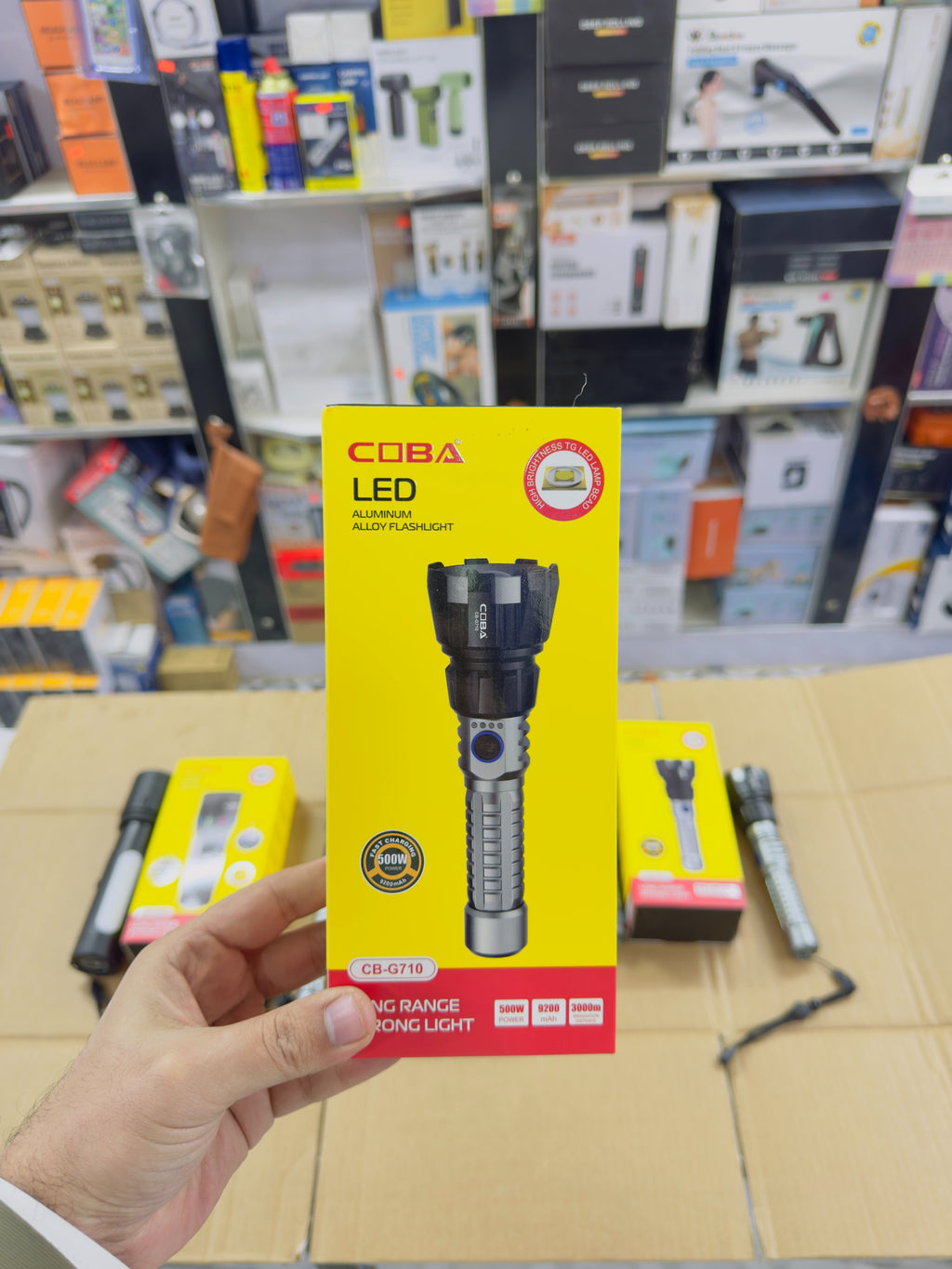 Aluminium Alloy Coba Led Flashlight CB-710
