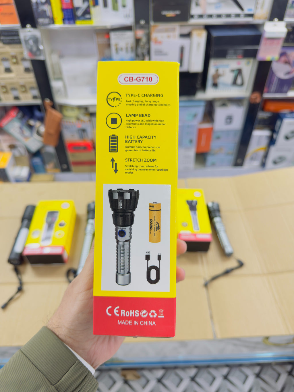 Aluminium Alloy Coba Led Flashlight CB-710