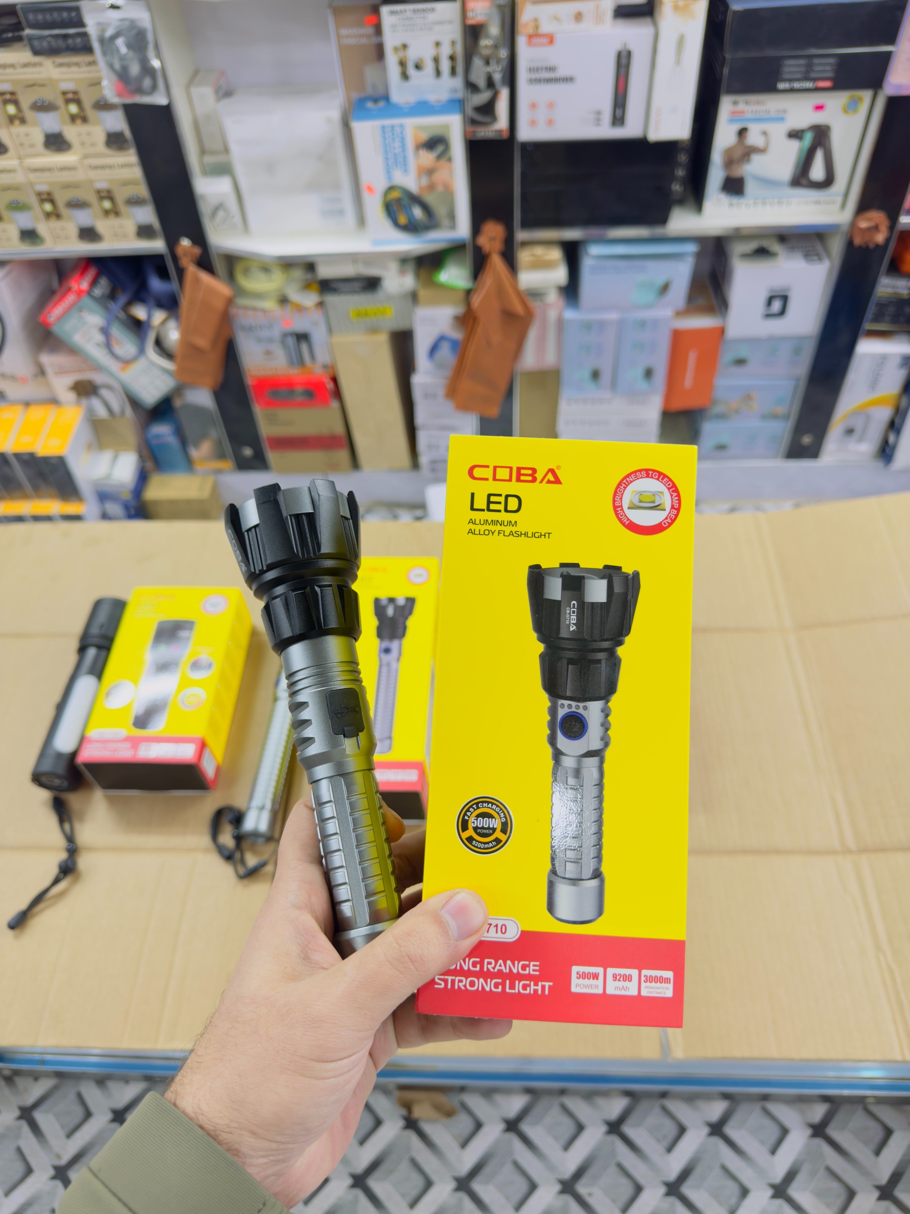 Aluminium Alloy Coba Led Flashlight CB-710