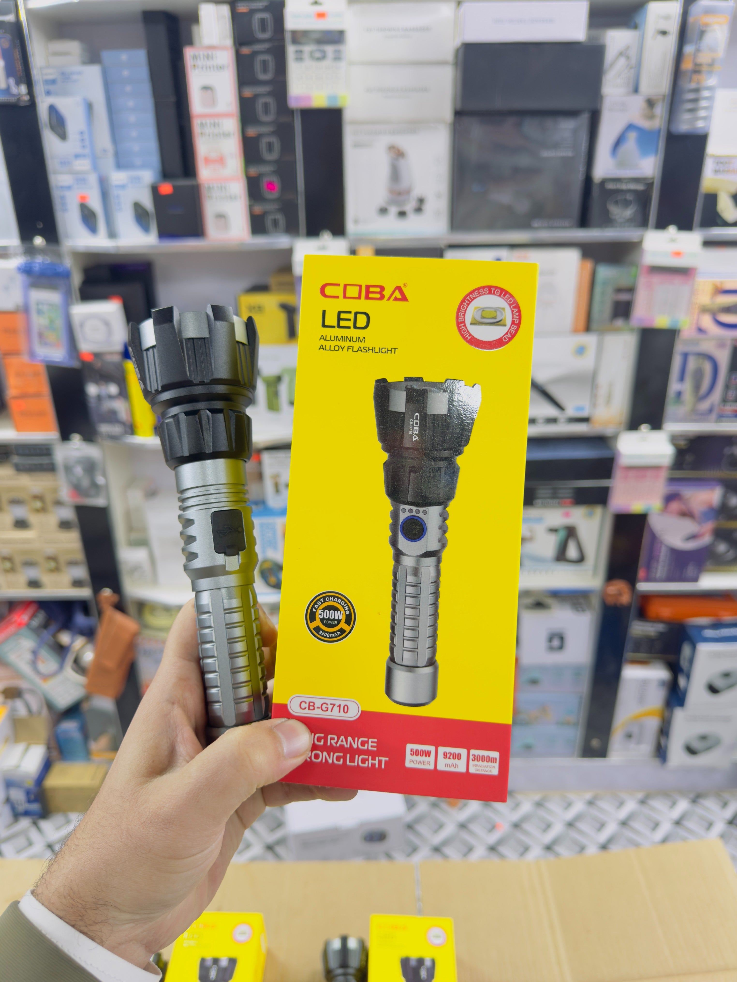 Aluminium Alloy Coba Led Flashlight CB-710
