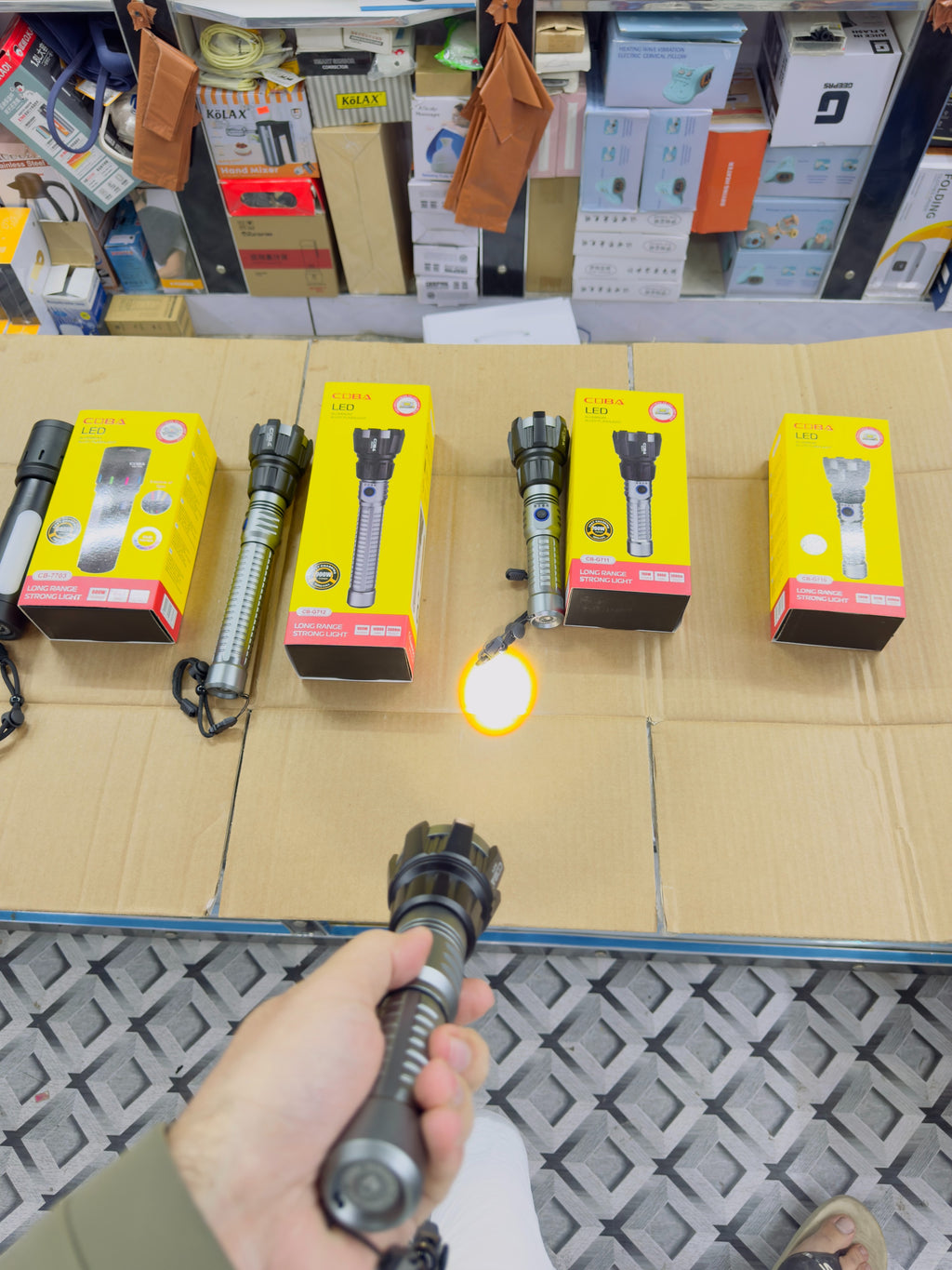 Aluminium Alloy Coba Led Flashlight CB-710