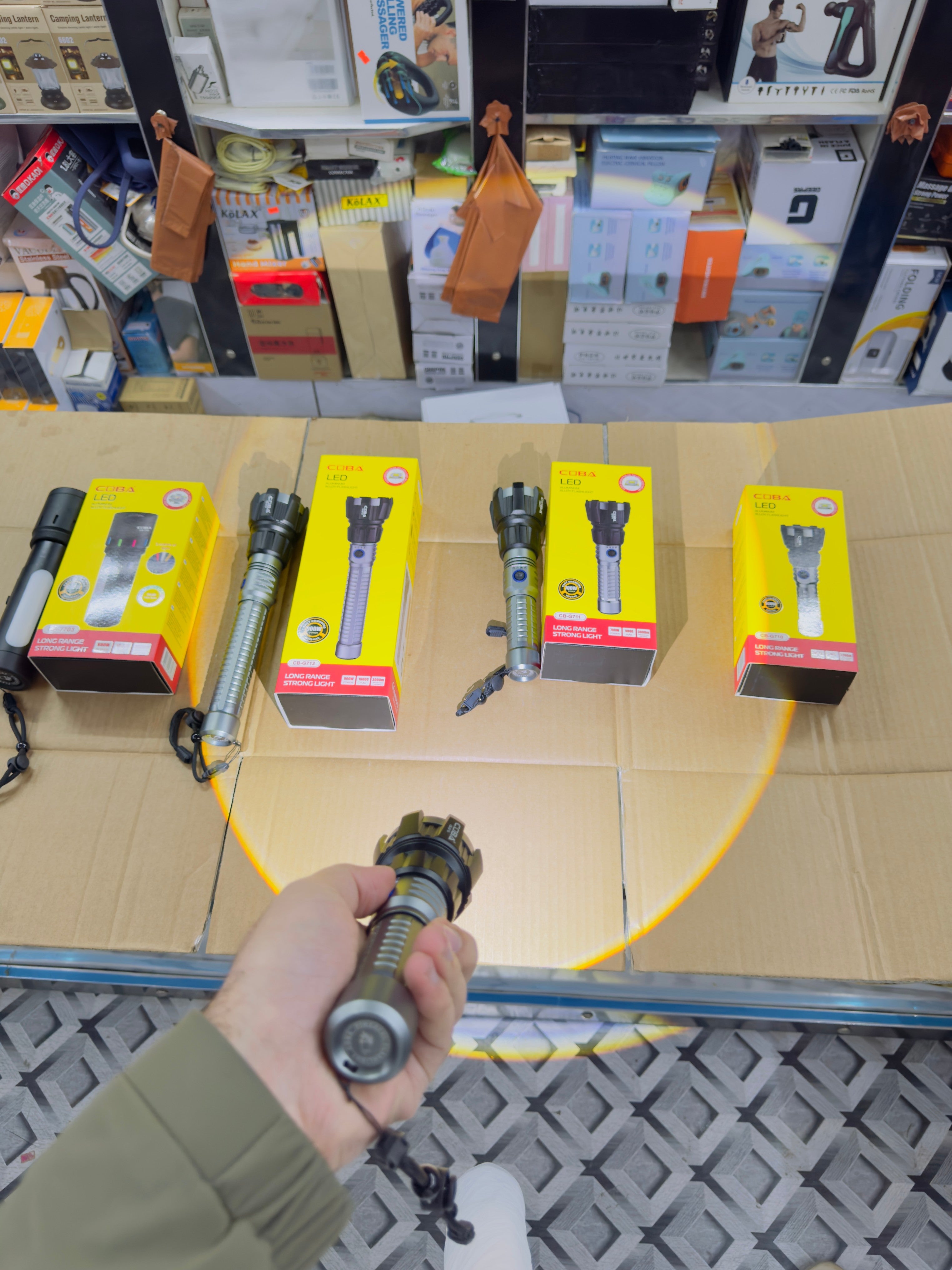 Aluminium Alloy Coba Led Flashlight CB-710