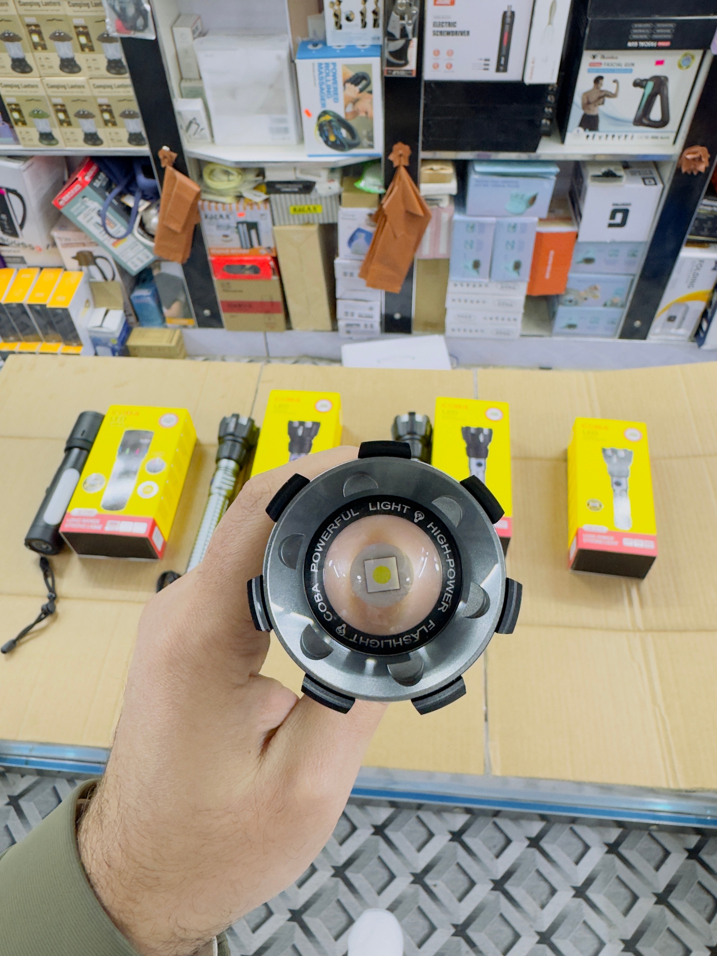 Aluminium Alloy Coba Led Flashlight CB-710