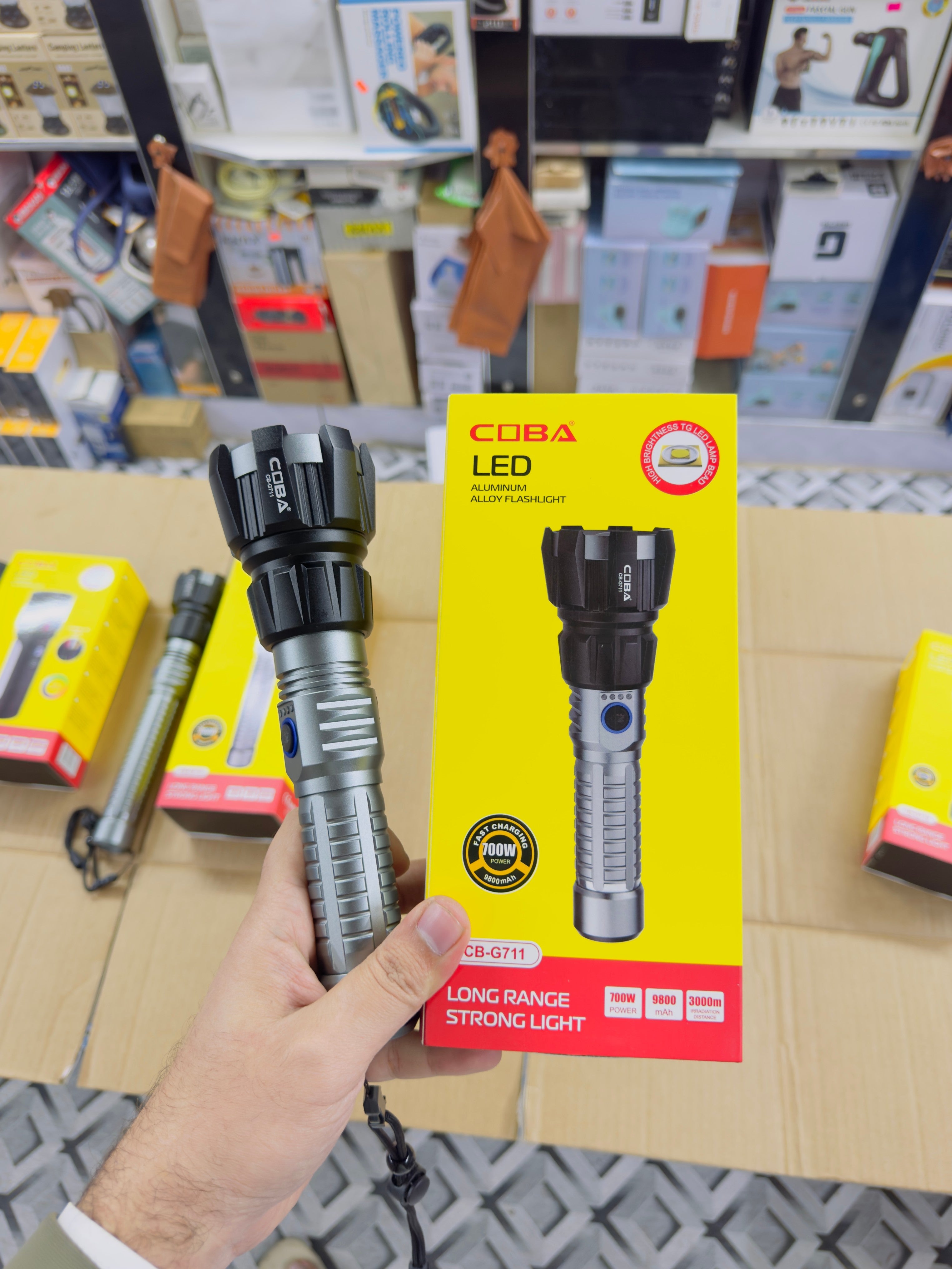 Aluminium Alloy Coba Led Flashlight CB-711