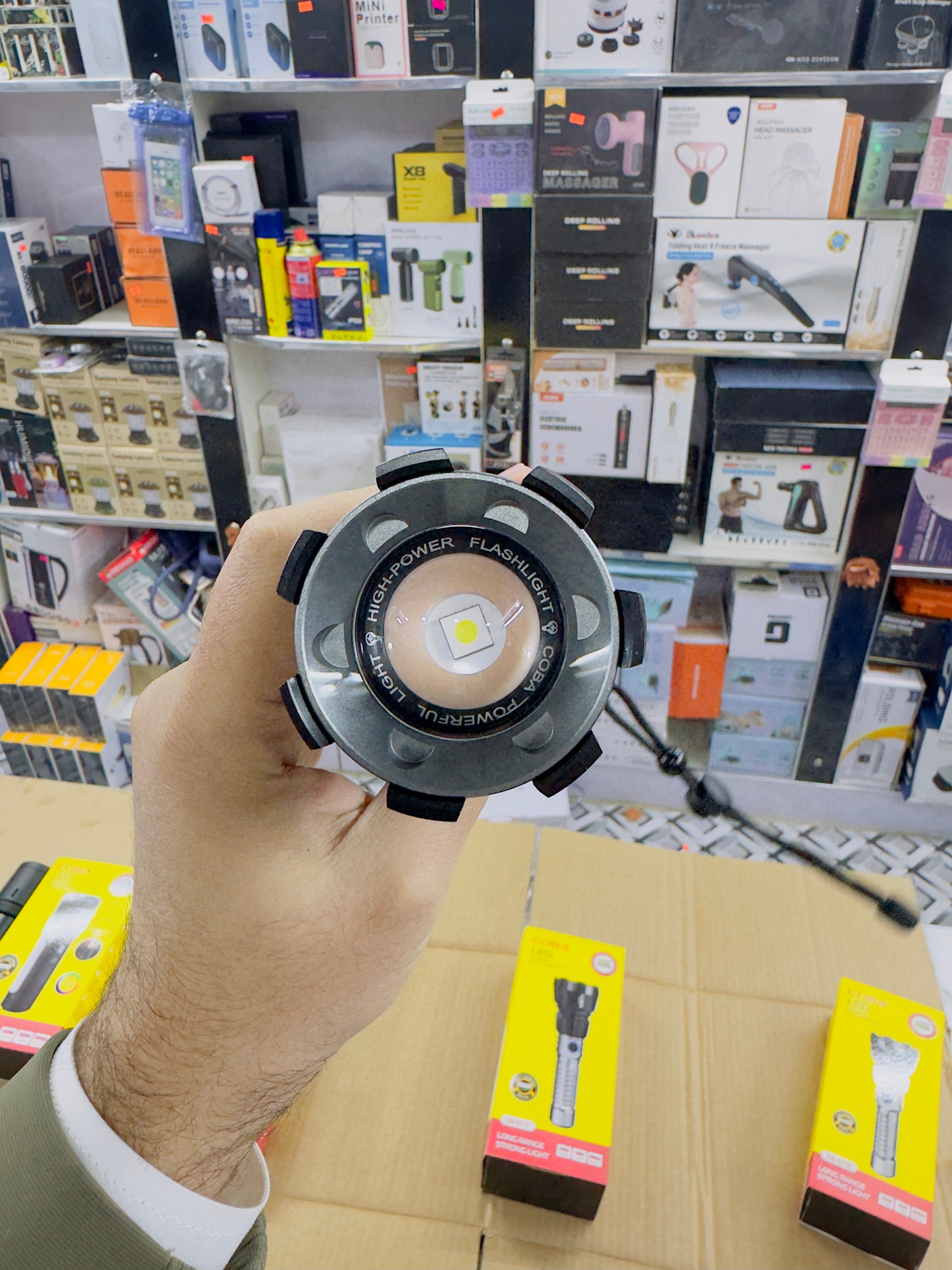 Aluminium Alloy Coba Led Flashlight CB-711