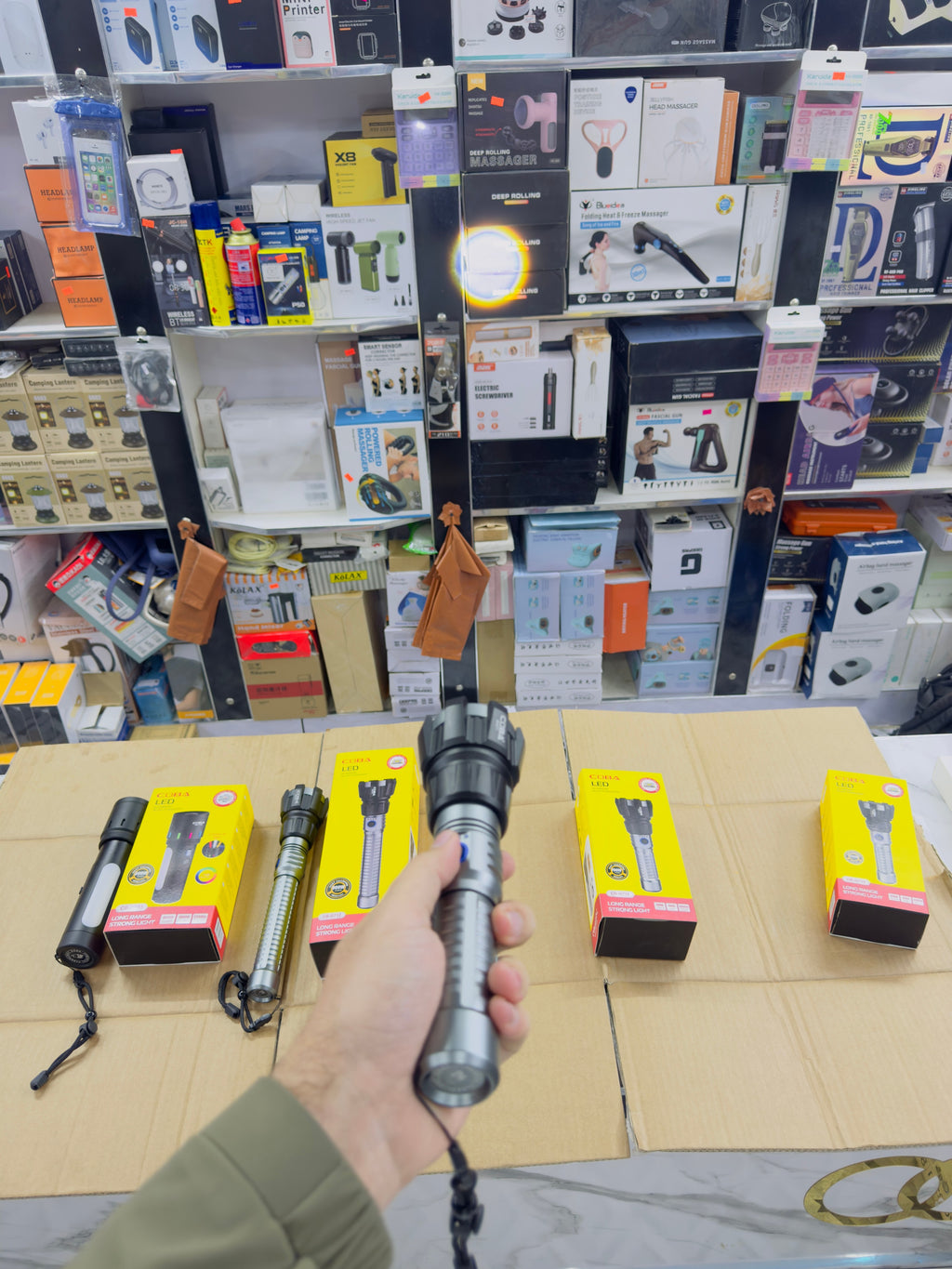 Aluminium Alloy Coba Led Flashlight CB-711