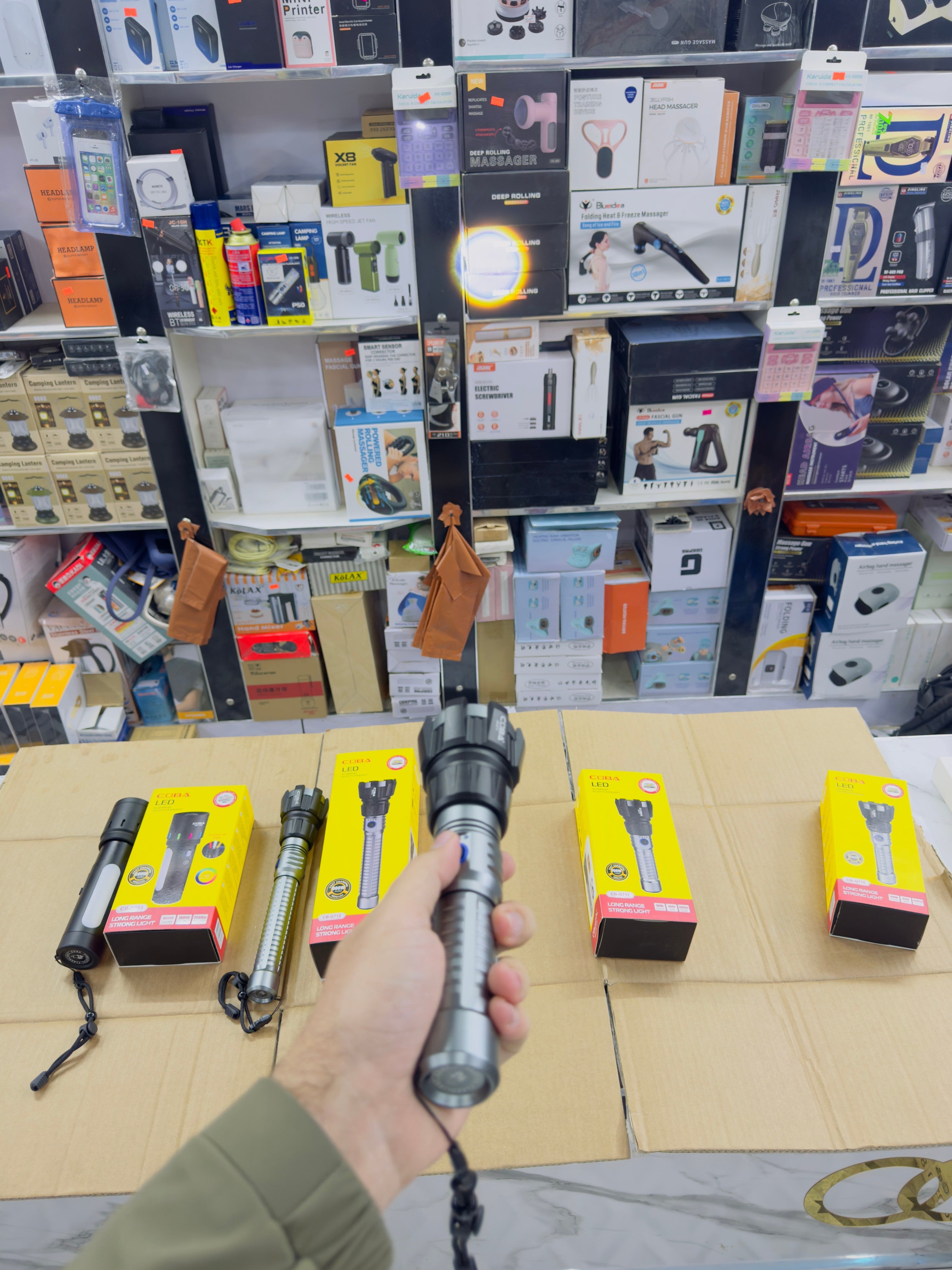 Aluminium Alloy Coba Led Flashlight CB-711